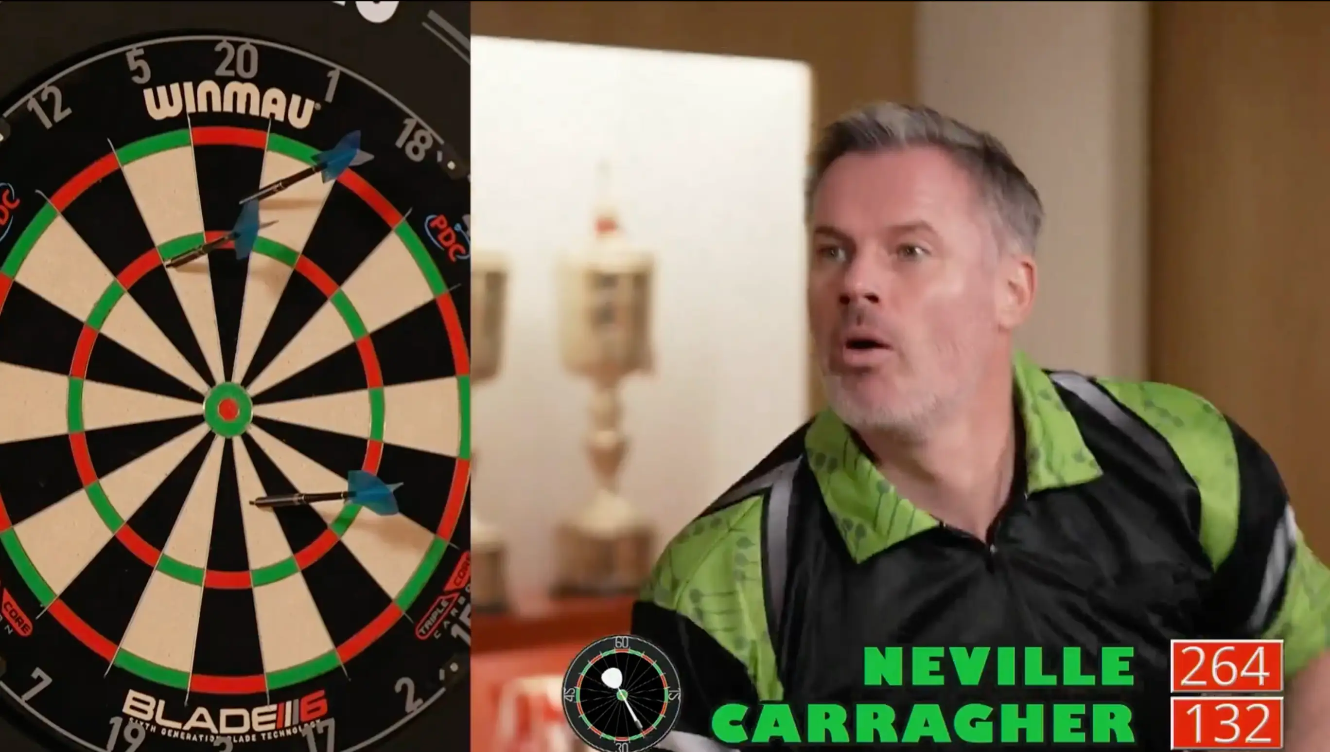 Jamie Carragher matched Neville all the way (