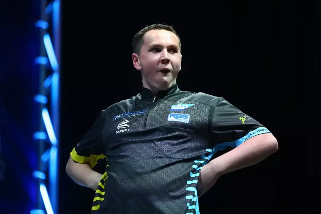 Leighton Bennett pictured at the BDO Darts Championships in 2020. Image credit: Getty