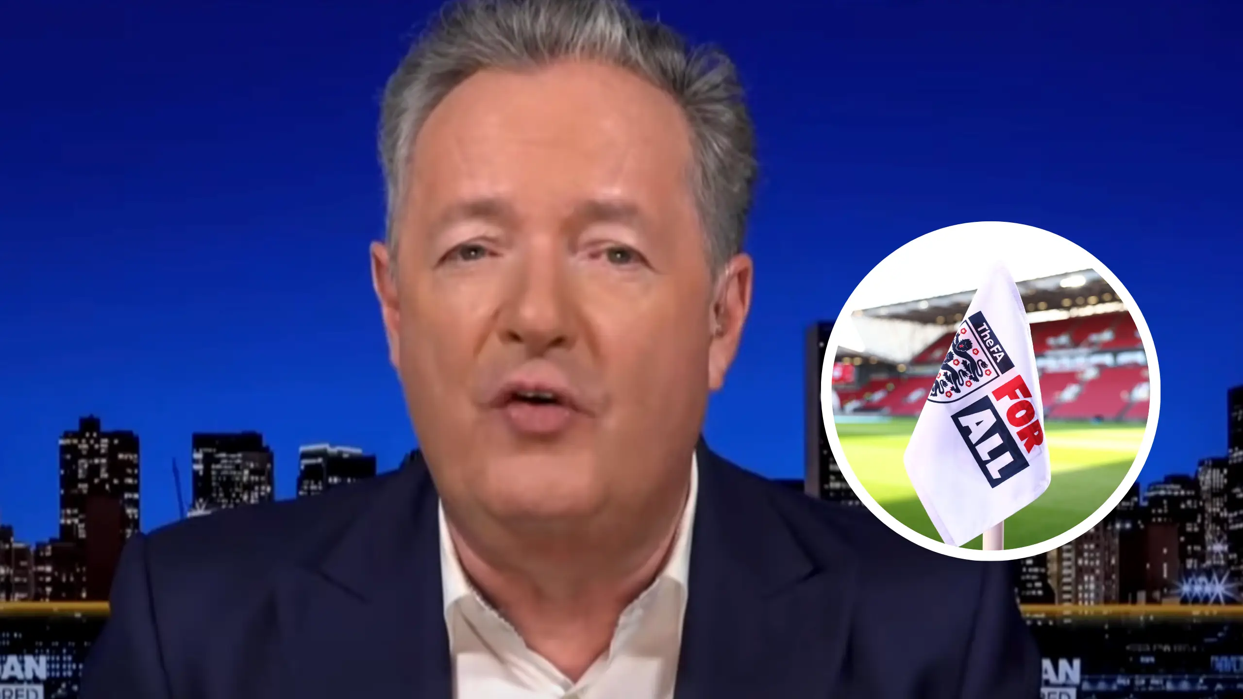 Piers Morgan gives four-word response after English FA bans transgender women from women's football 