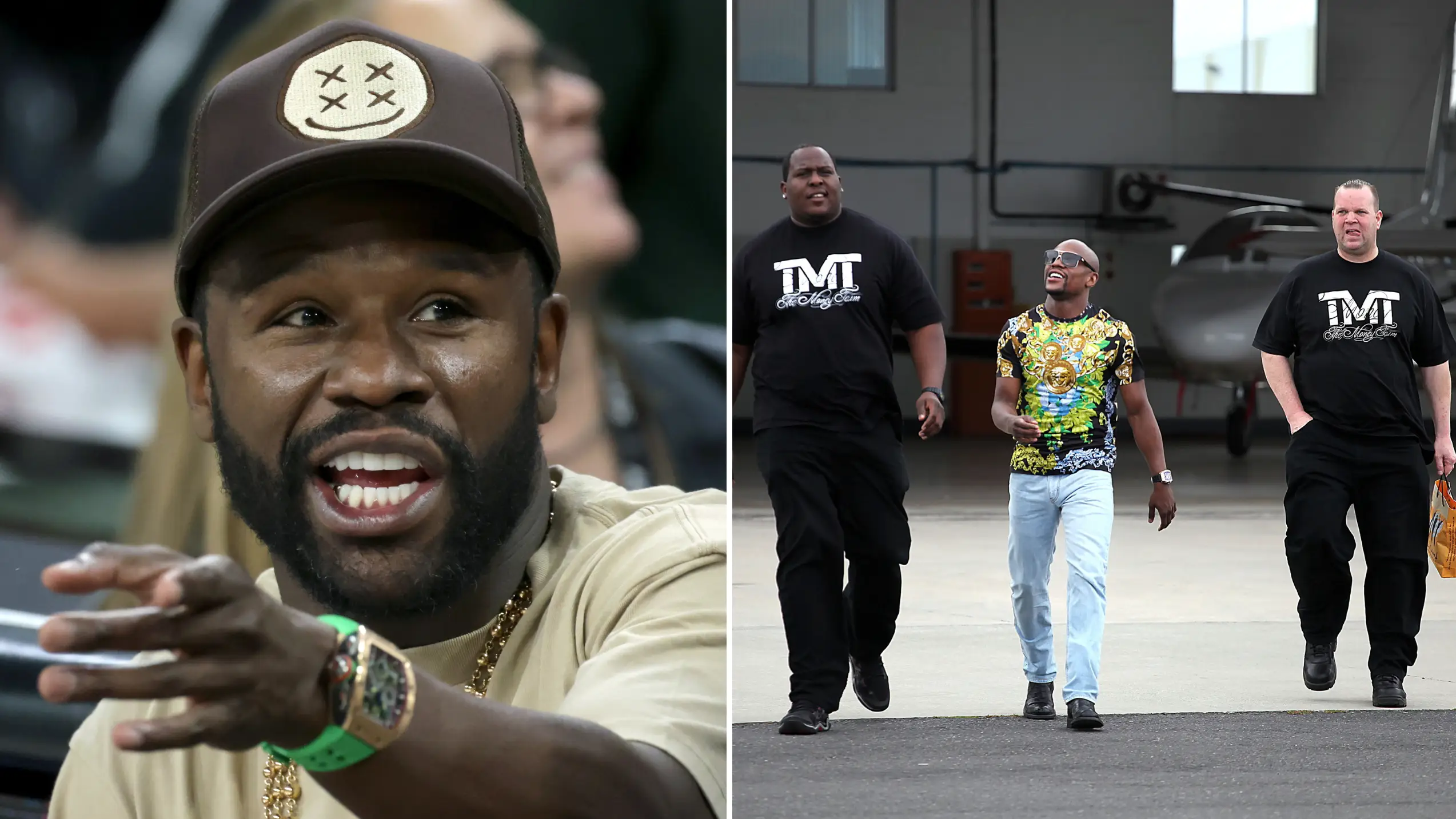 The two-word command Floyd Mayweather tells 'The Money Team' when ordering them to attack