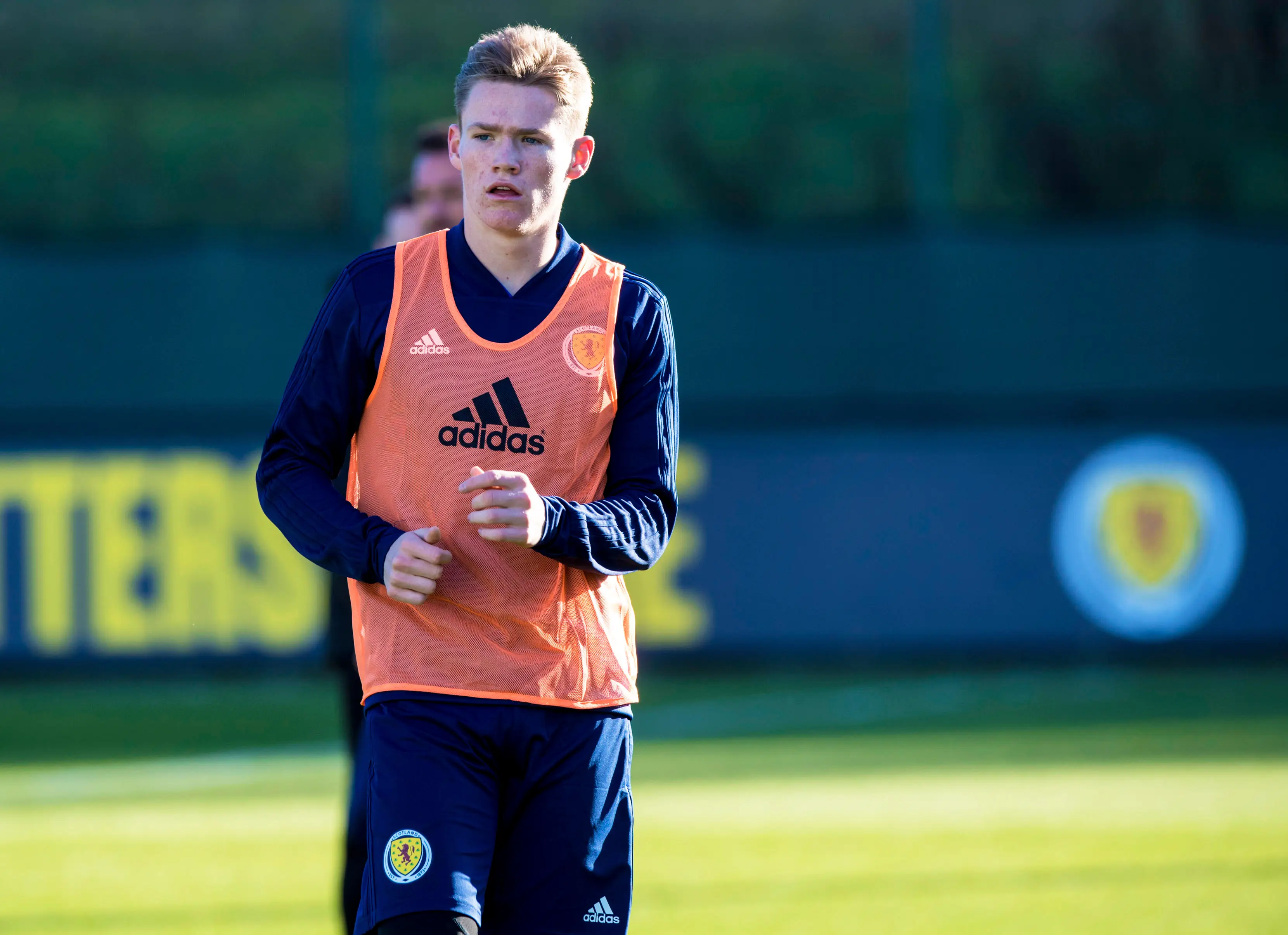 McTominay pictured training with the Scotland national team in 2018. Image credit: Getty
