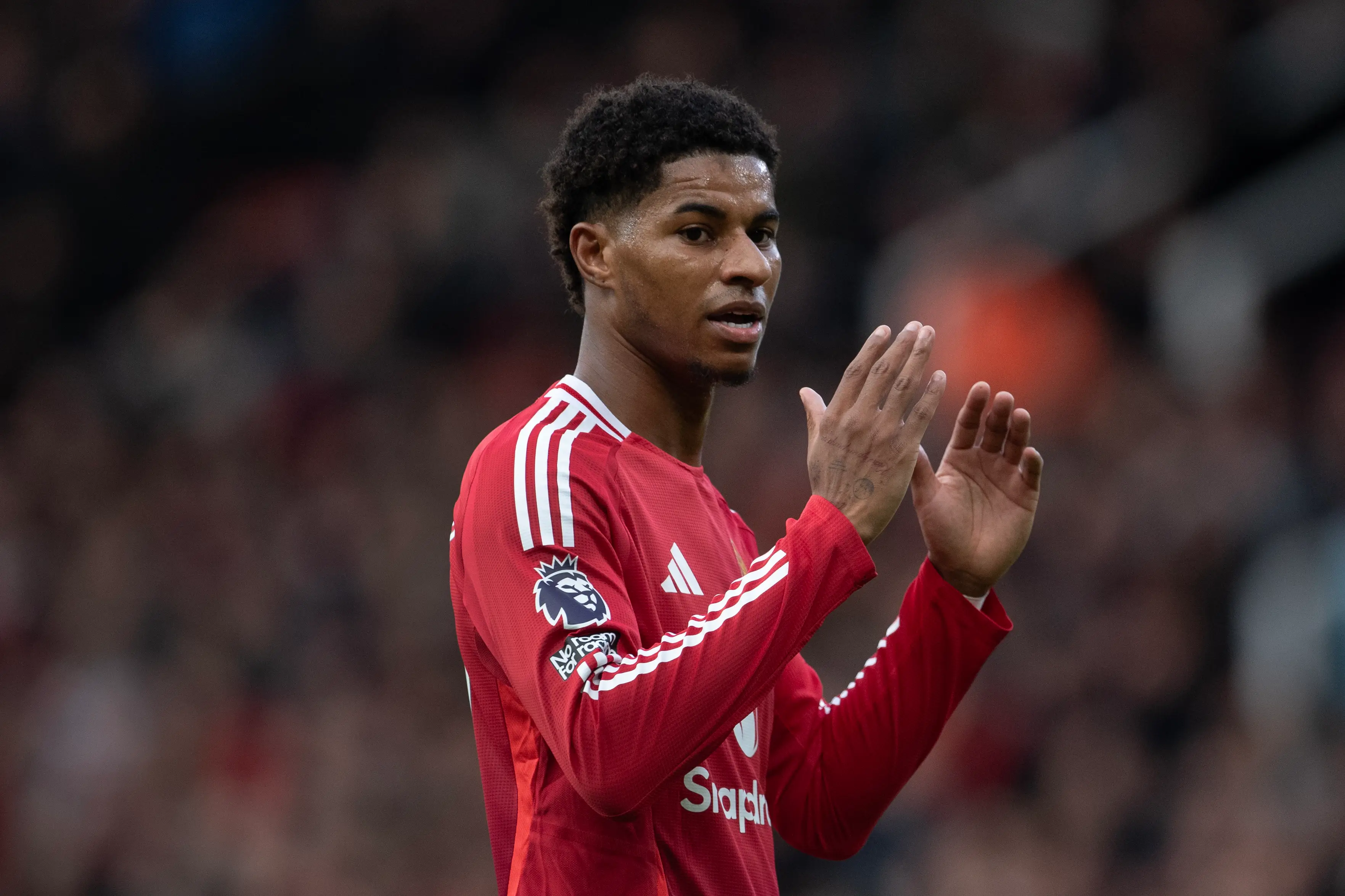 Marcus Rashford faces an uncertain future at Manchester United. Image: Getty
