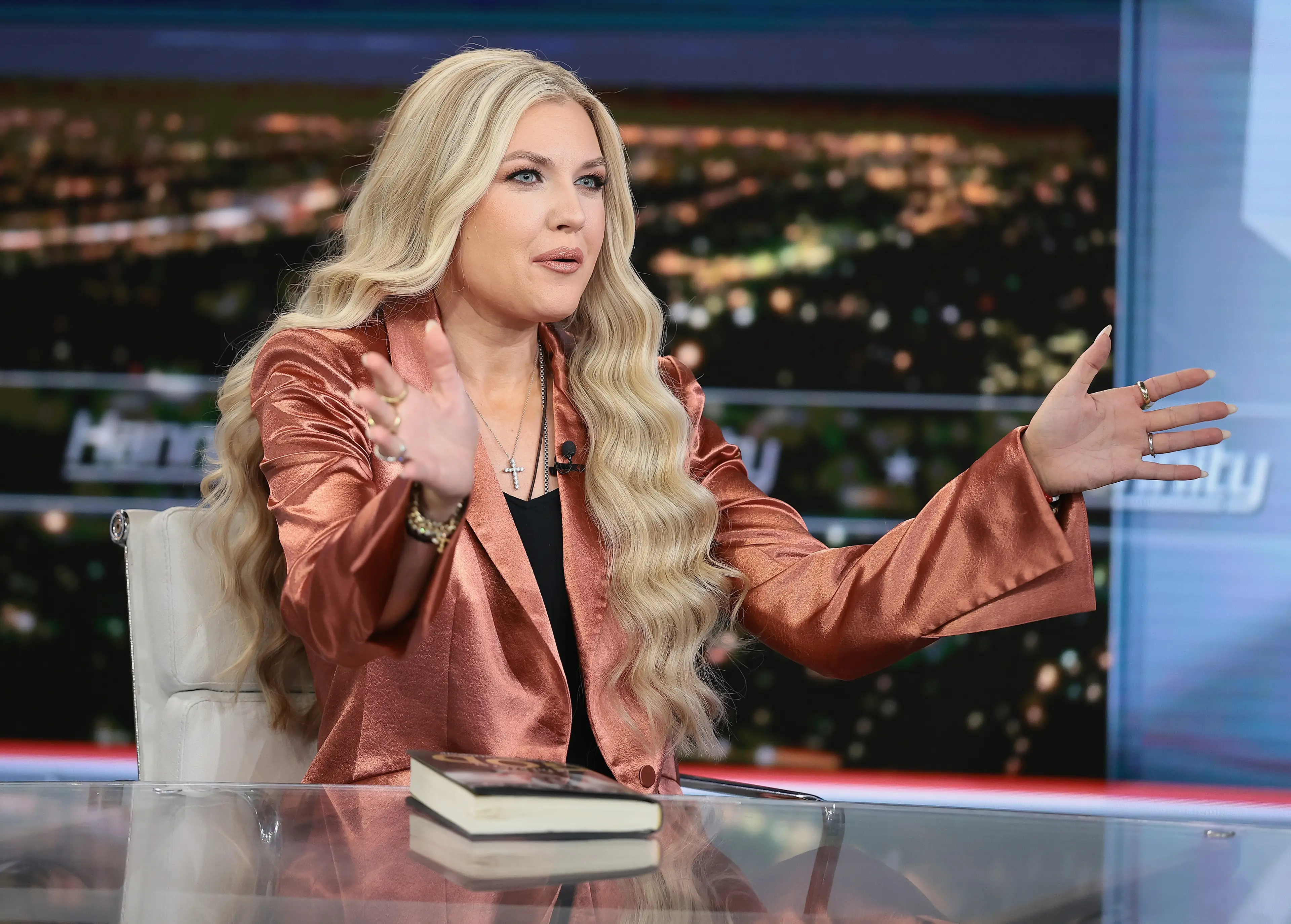 Erika Kirk has slammed conspiracy theorists for making claims linking TPUSA staff to Charlie Kirk's assassination. Image: Getty