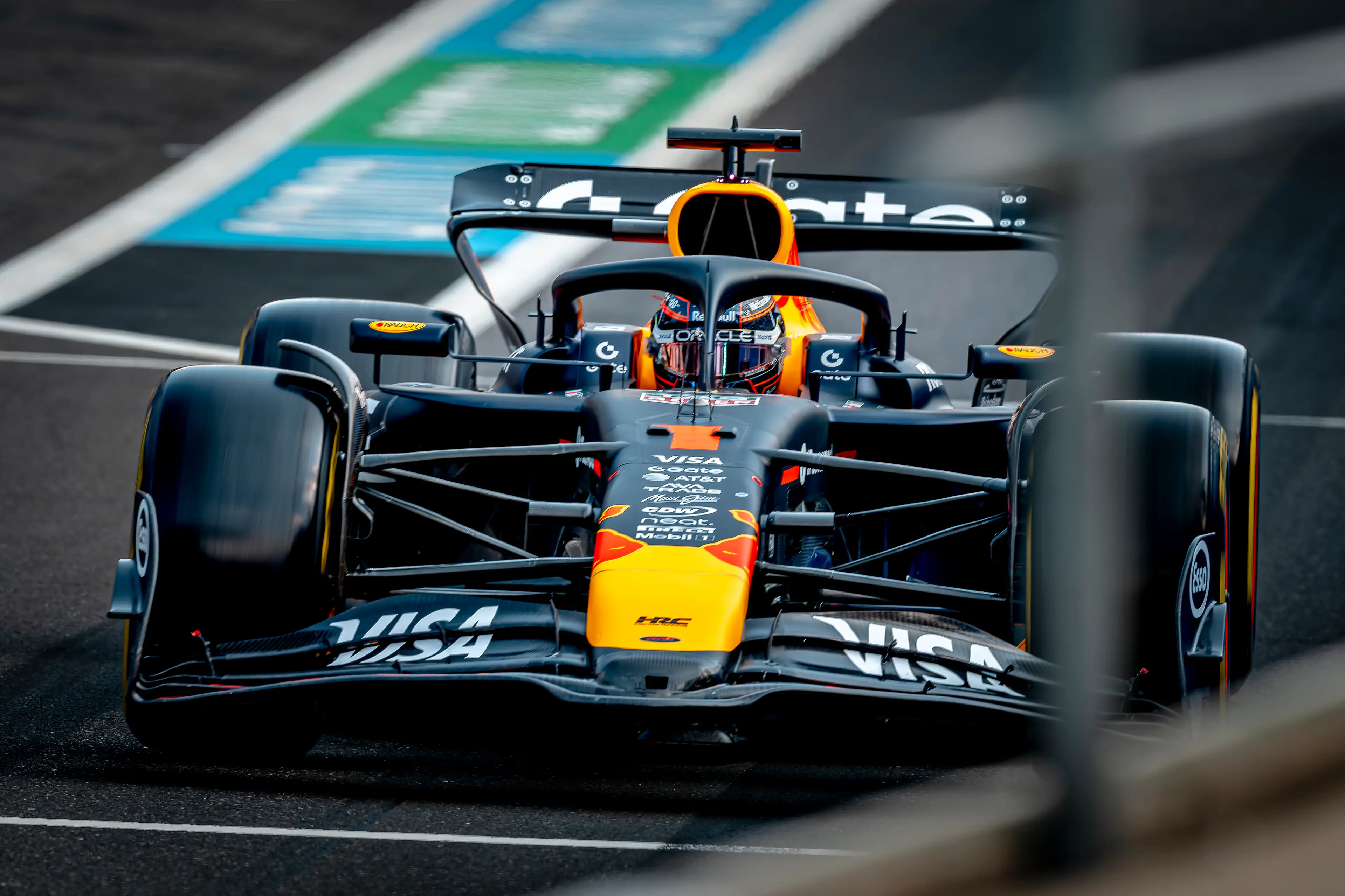 Max Verstappen during the Belgian Grand Prix sprint qualifying. Image: Getty