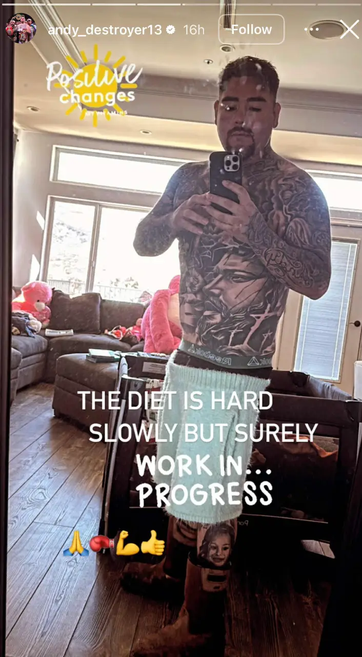 Andy Ruiz Jr. looks to be in supreme shape ahead of returning to the ring. Image: Instagram/Andy Ruiz Jr.