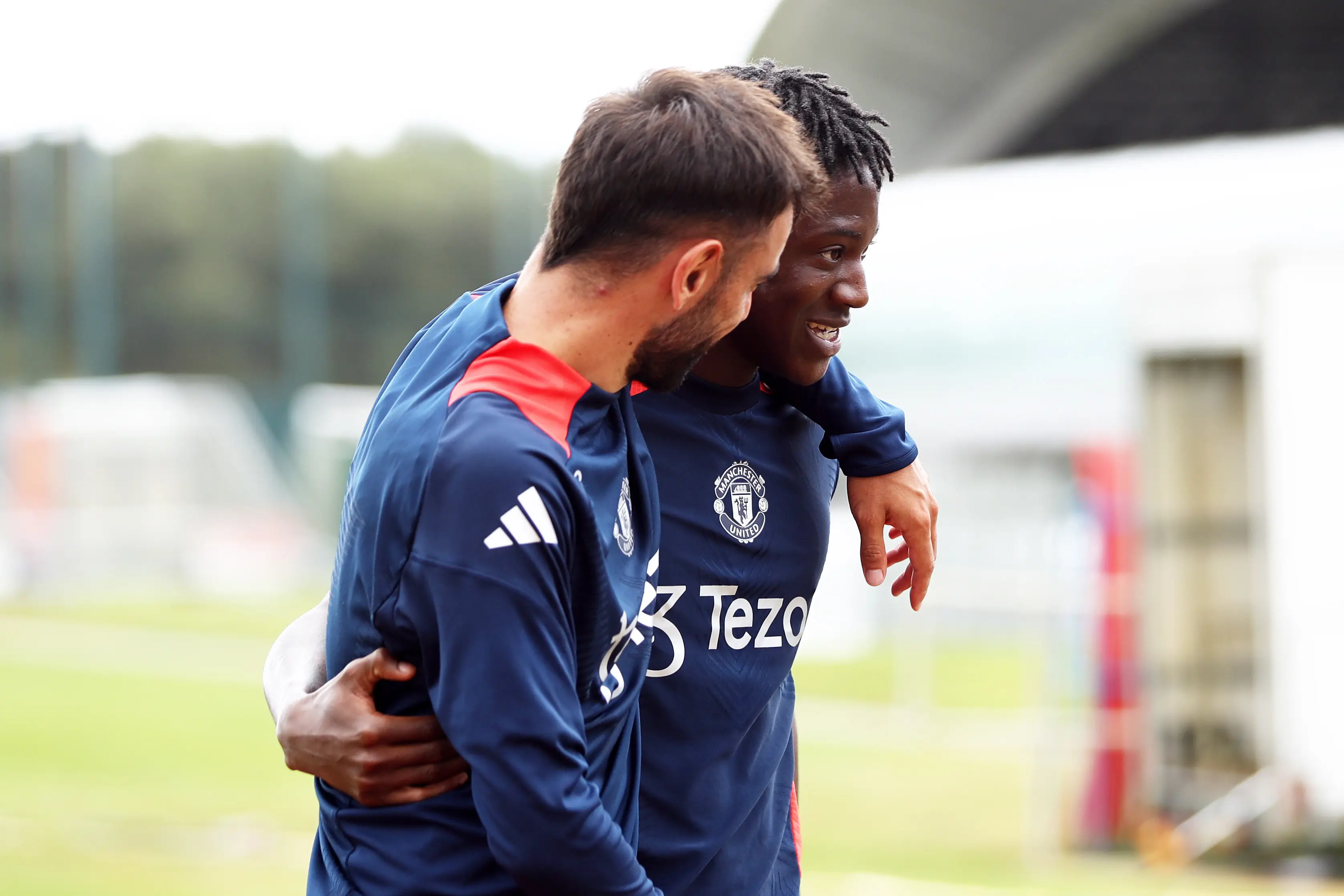 Mainoo is in direct competition with Bruno Fernandes for that midfield spot. Image credit: Getty