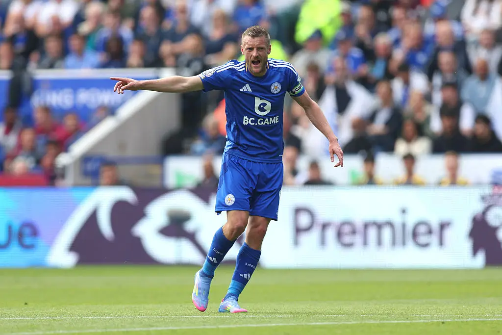 Jamie Vardy in action for Leicester City