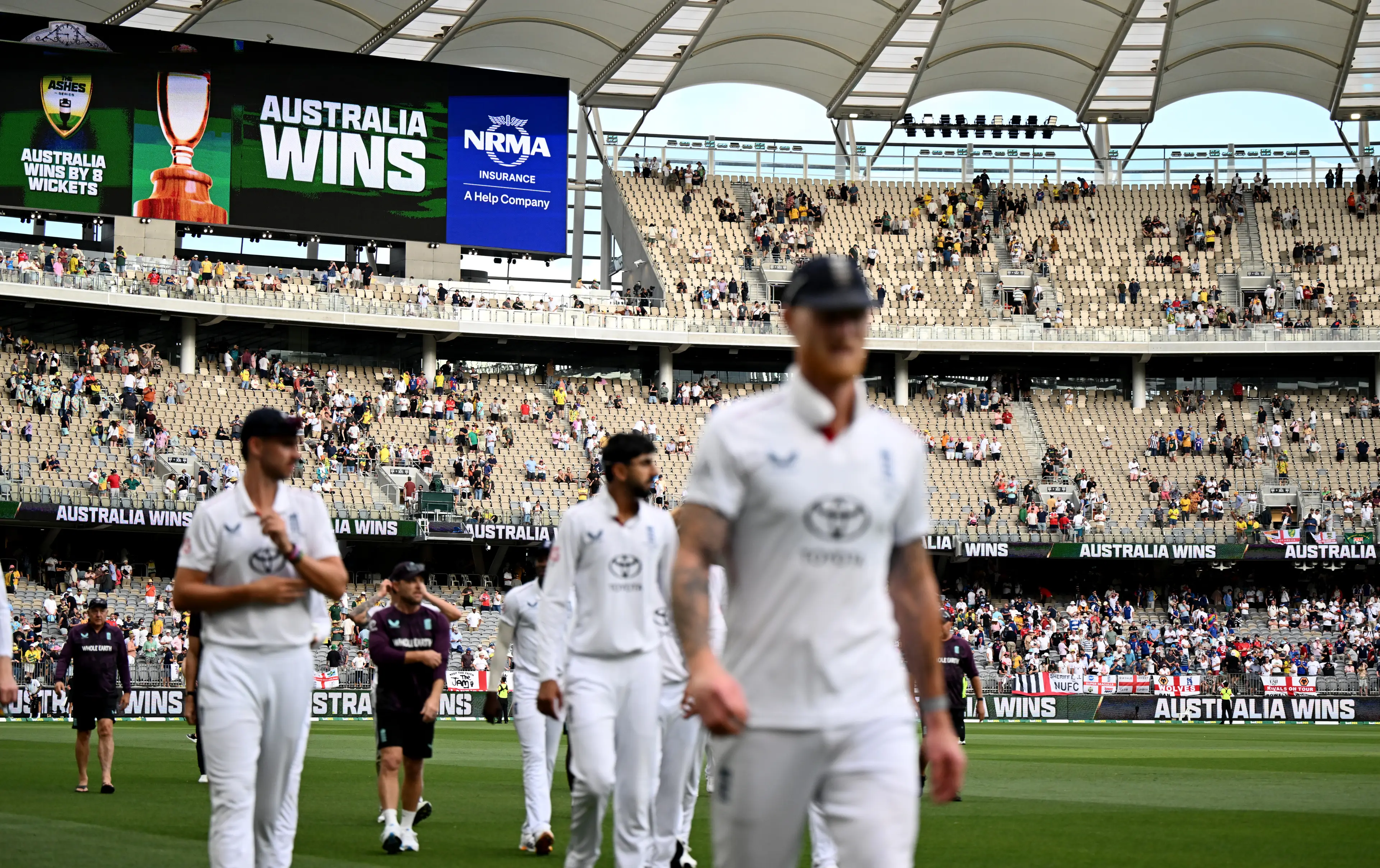 Australia secured a convincing eight-wicket victory in the first Ashes Test. Image: Getty 