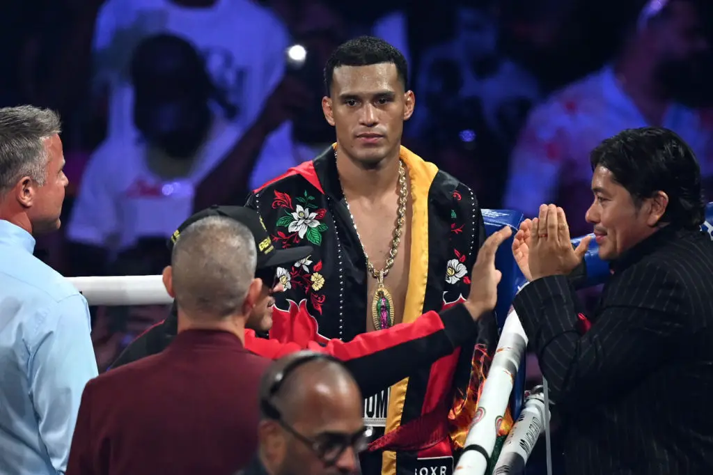 David Benavidez pictured -