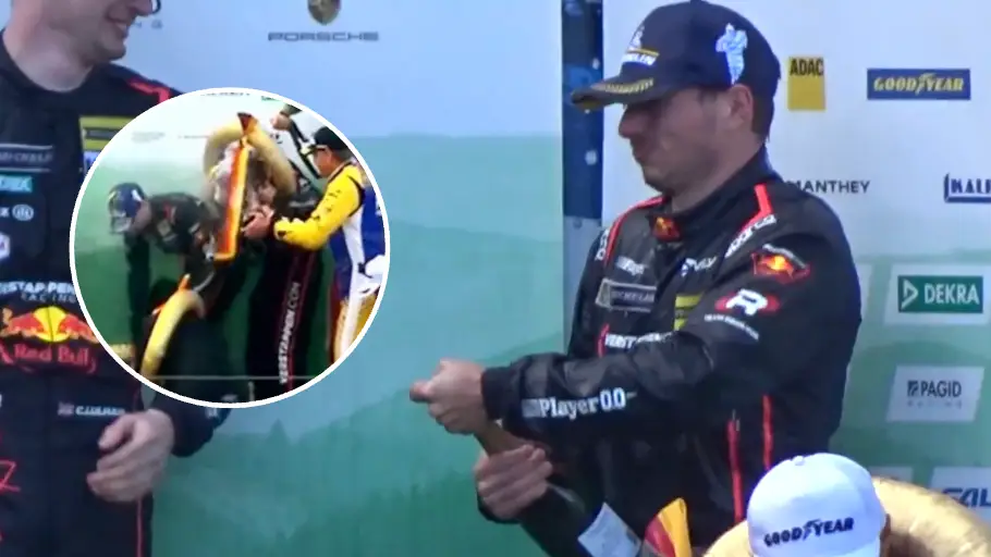 Max Verstappen Suffers Podium Blunder After Winning GT3 Debut in Ferrari