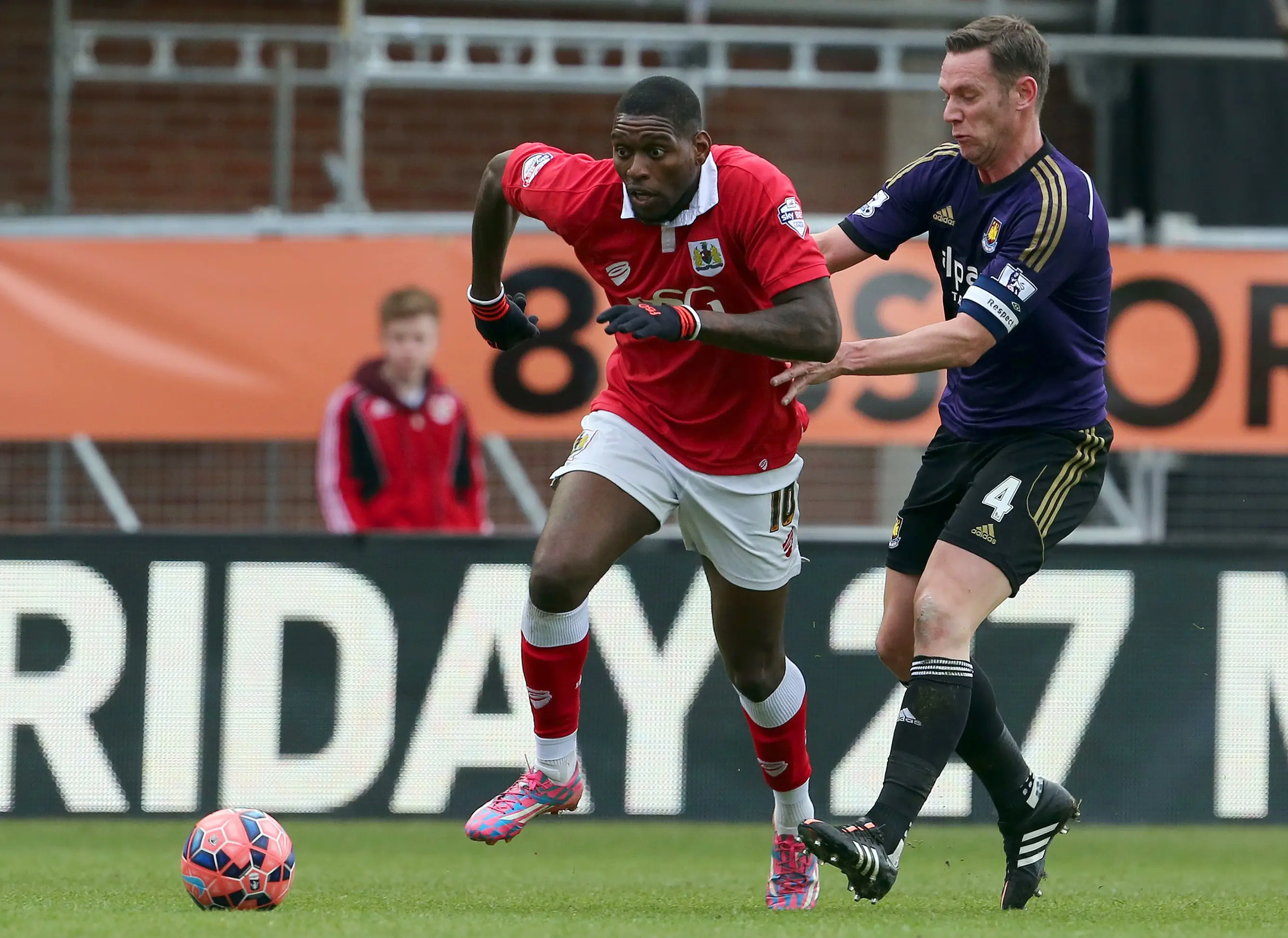 Jay Emmanuel-Thomas in action for Bristol City. Image: Getty