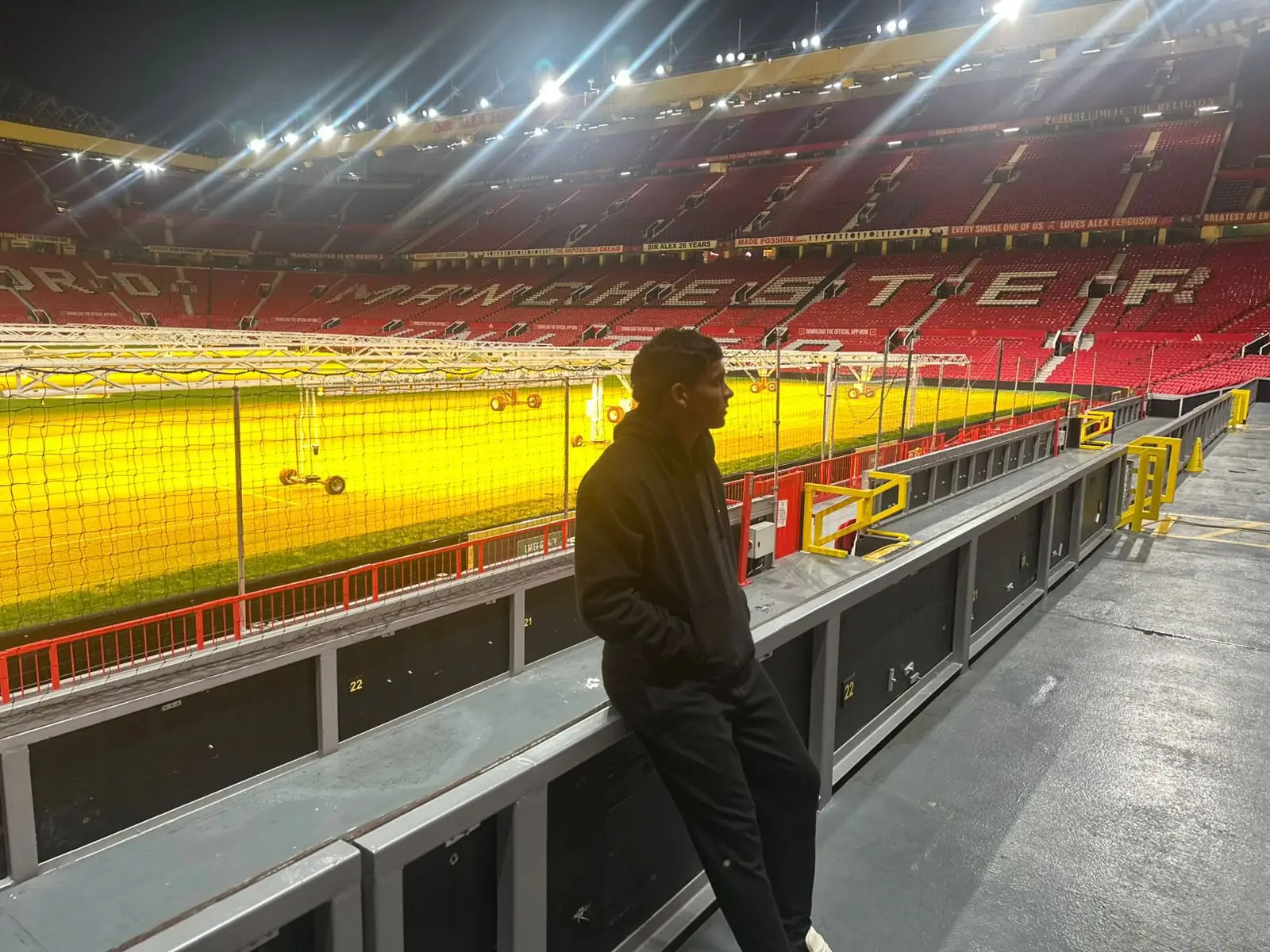 Diego Leon pictured at Old Trafford. Image: X/@Wilson11G