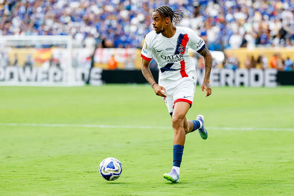 Bradley Barcola in action for PSG (Credit:Getty)