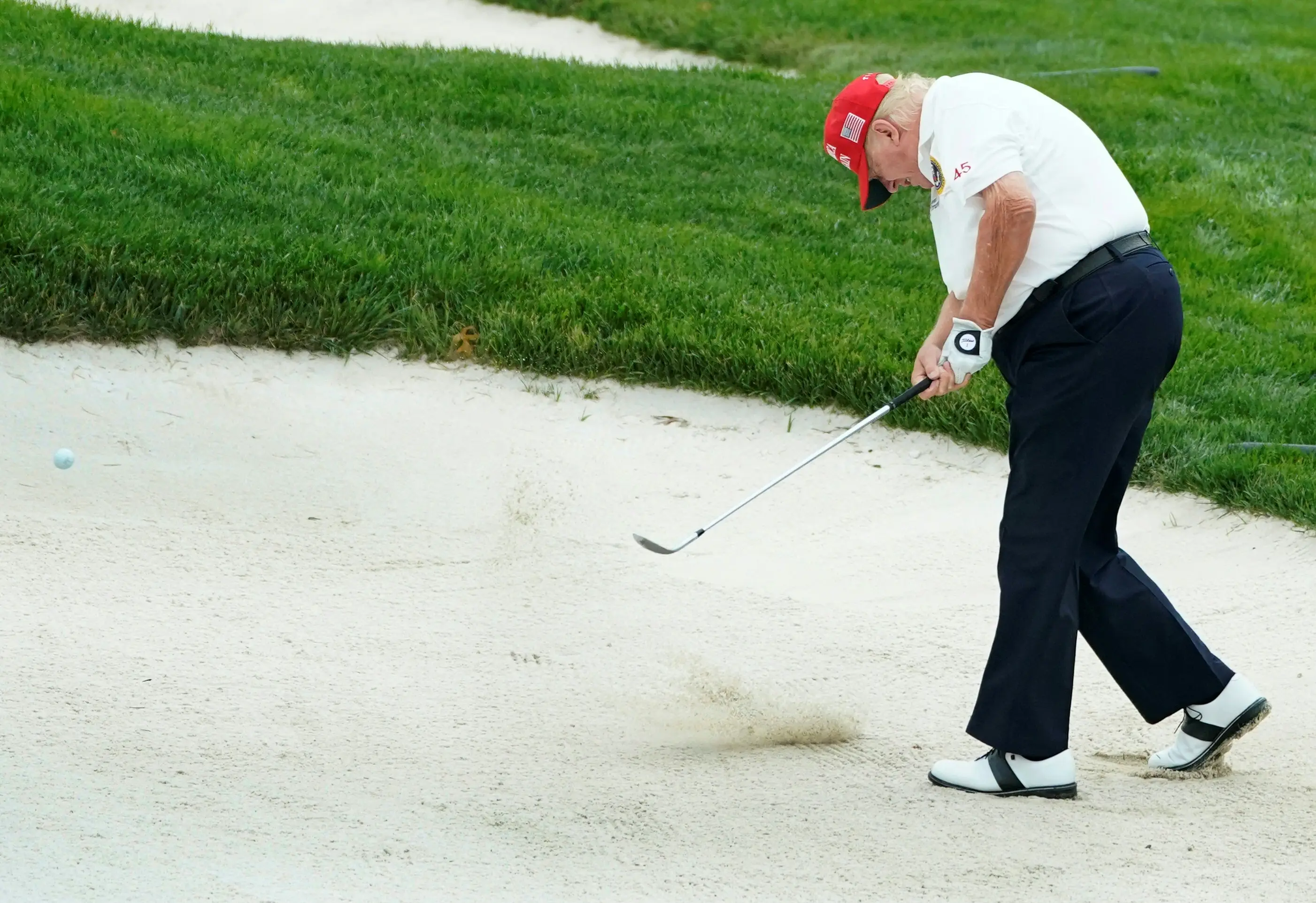Donald Trump has one major issue at his golf courses. Image: Getty