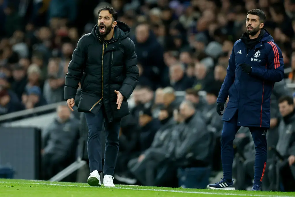 Carlos Fernandes (right) is leading Man Utd's set piece coaching (Image: Getty)