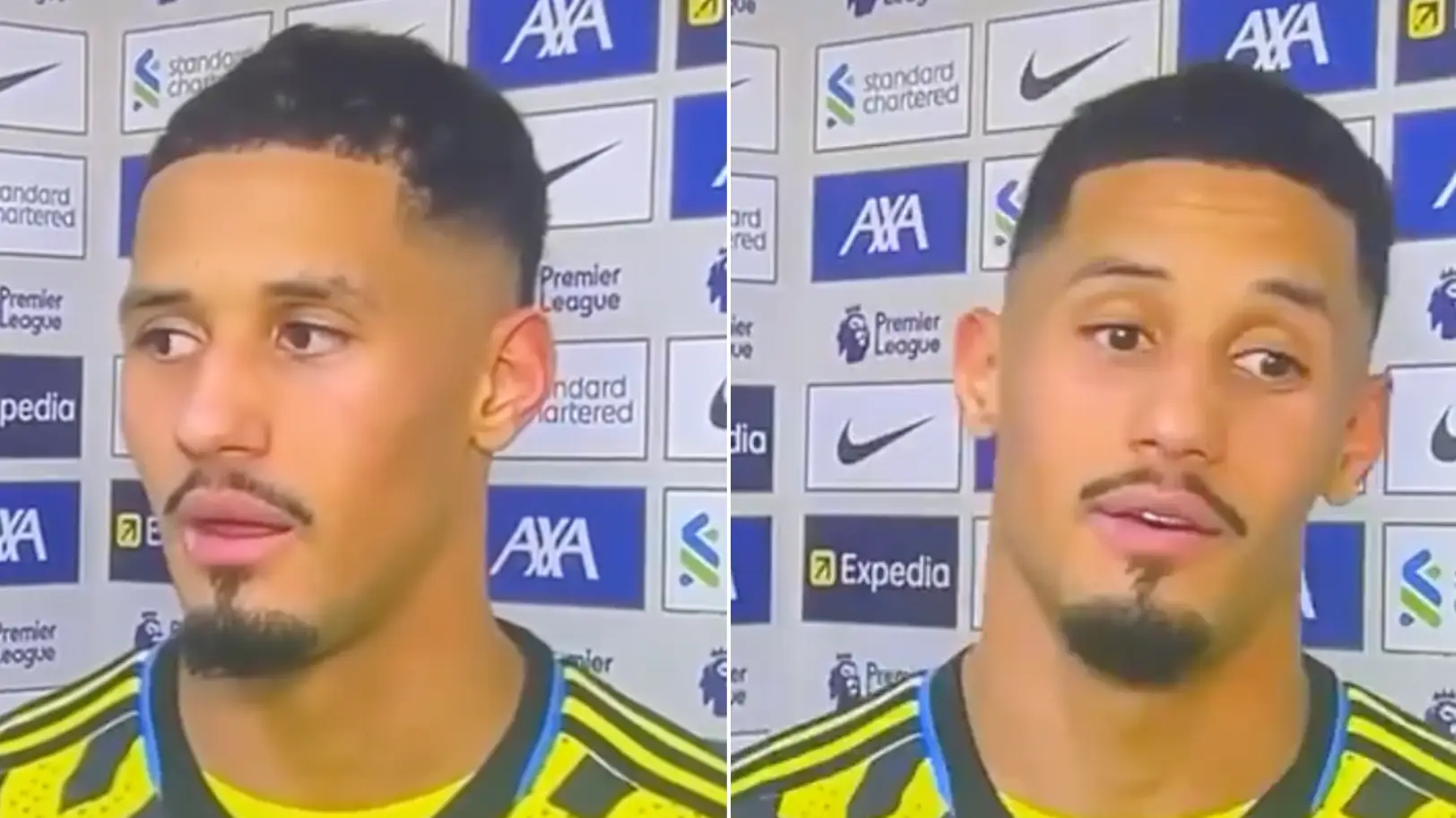 William Saliba's comments on Martin Odegaard's handball against Liverpool are causing a stir