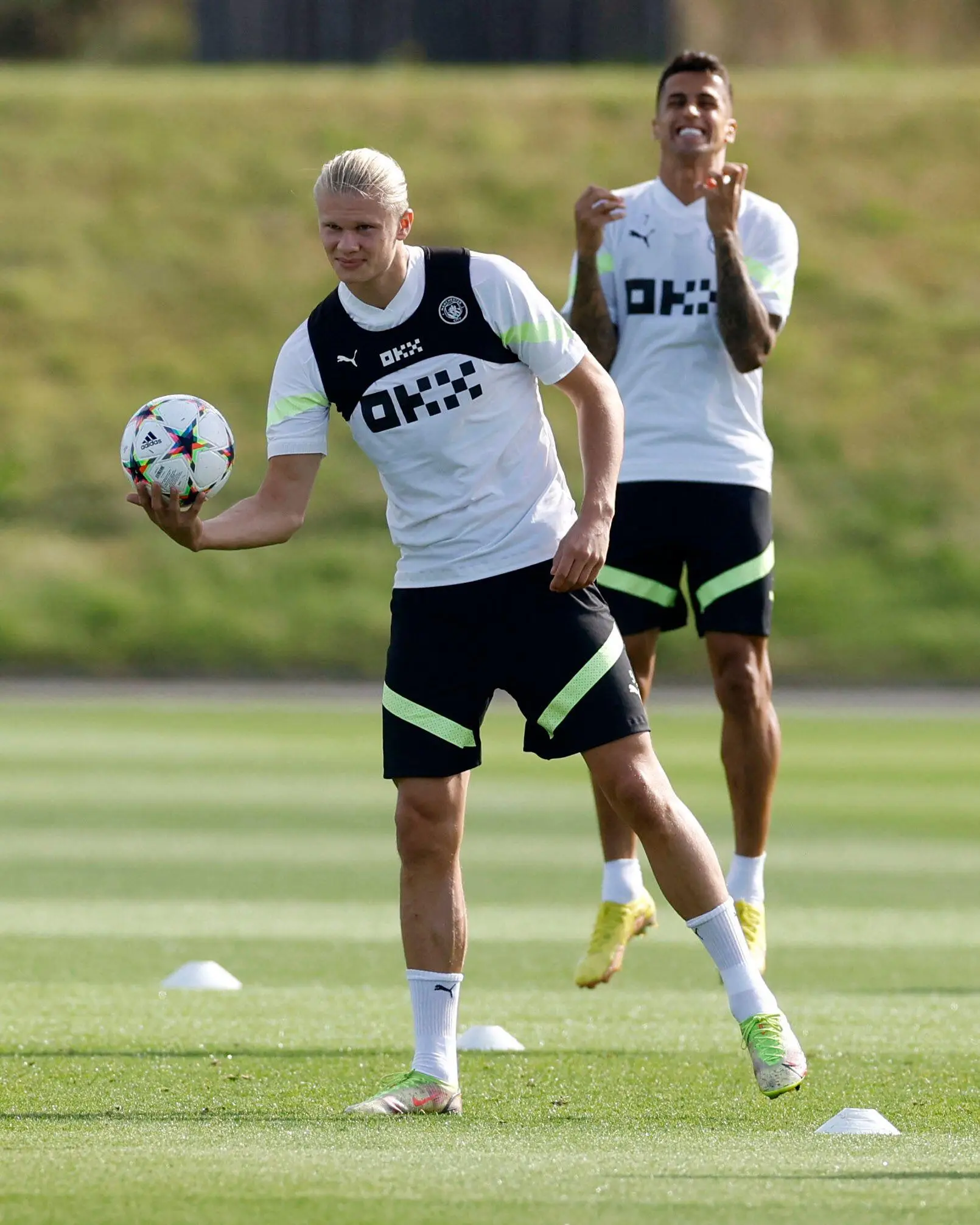 Erling Haaland and Joao Cancelo (Alamy)