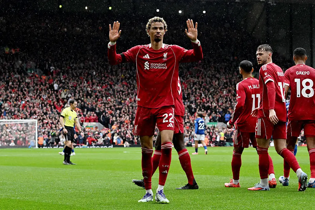 Hugo Ekitike scored Liverpool's second goal of the match. (Image: Liverpool FC/Liverpool FC via Getty Images)