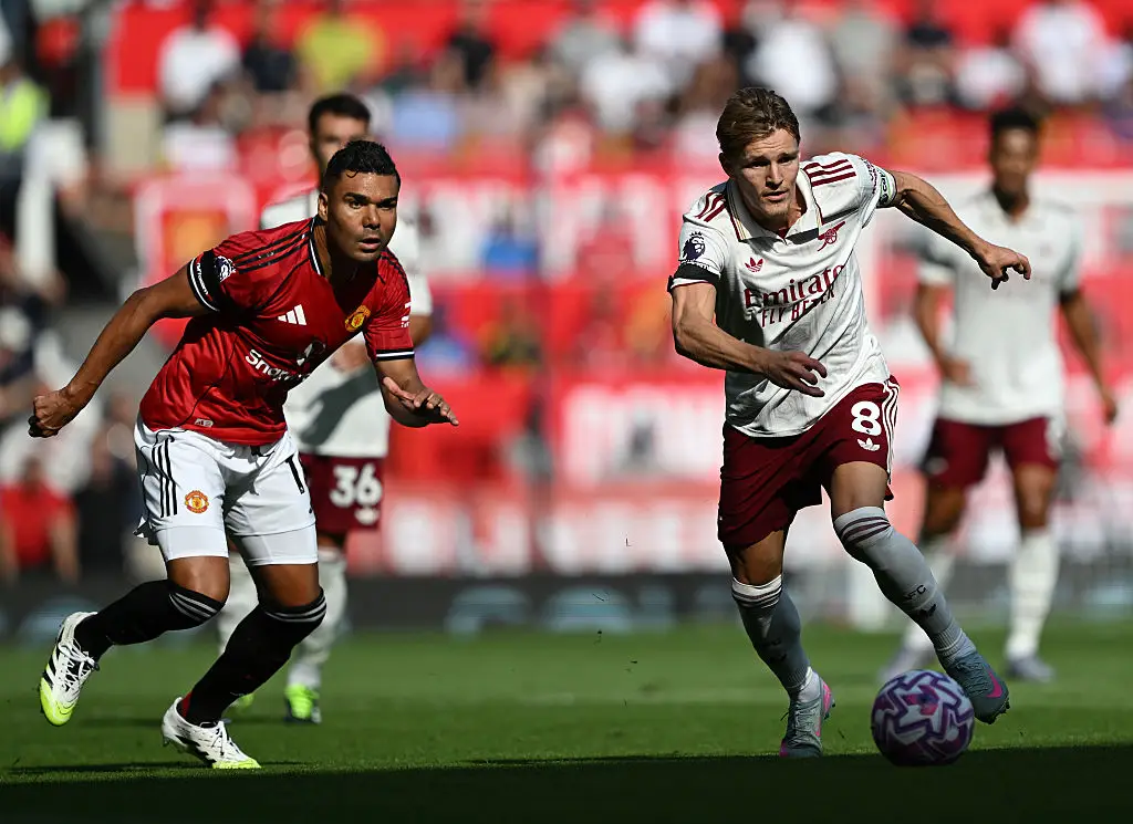 Casemiro started during Manchester United's Premier League season opener against Arsenal. (Image: David Price/Arsenal FC via Getty Images)