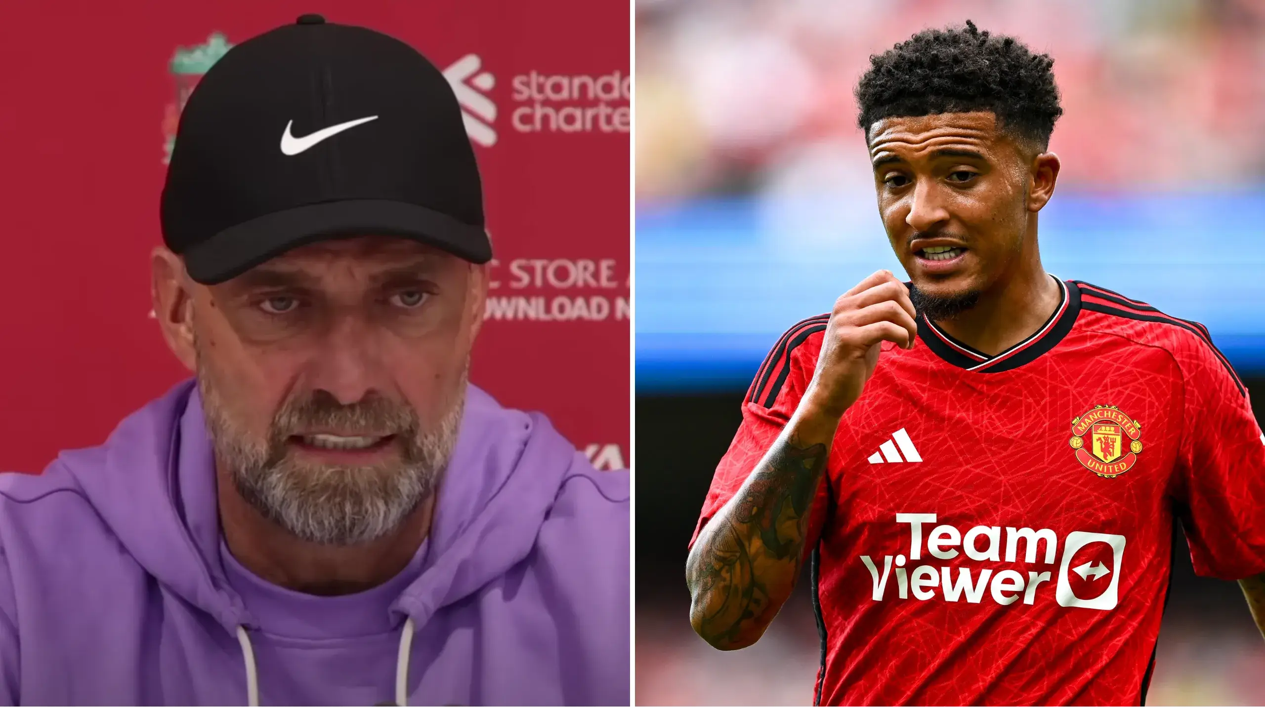 Jurgen Klopp's telling comments on Jadon Sancho resurface amid bitter Erik ten Hag fallout
