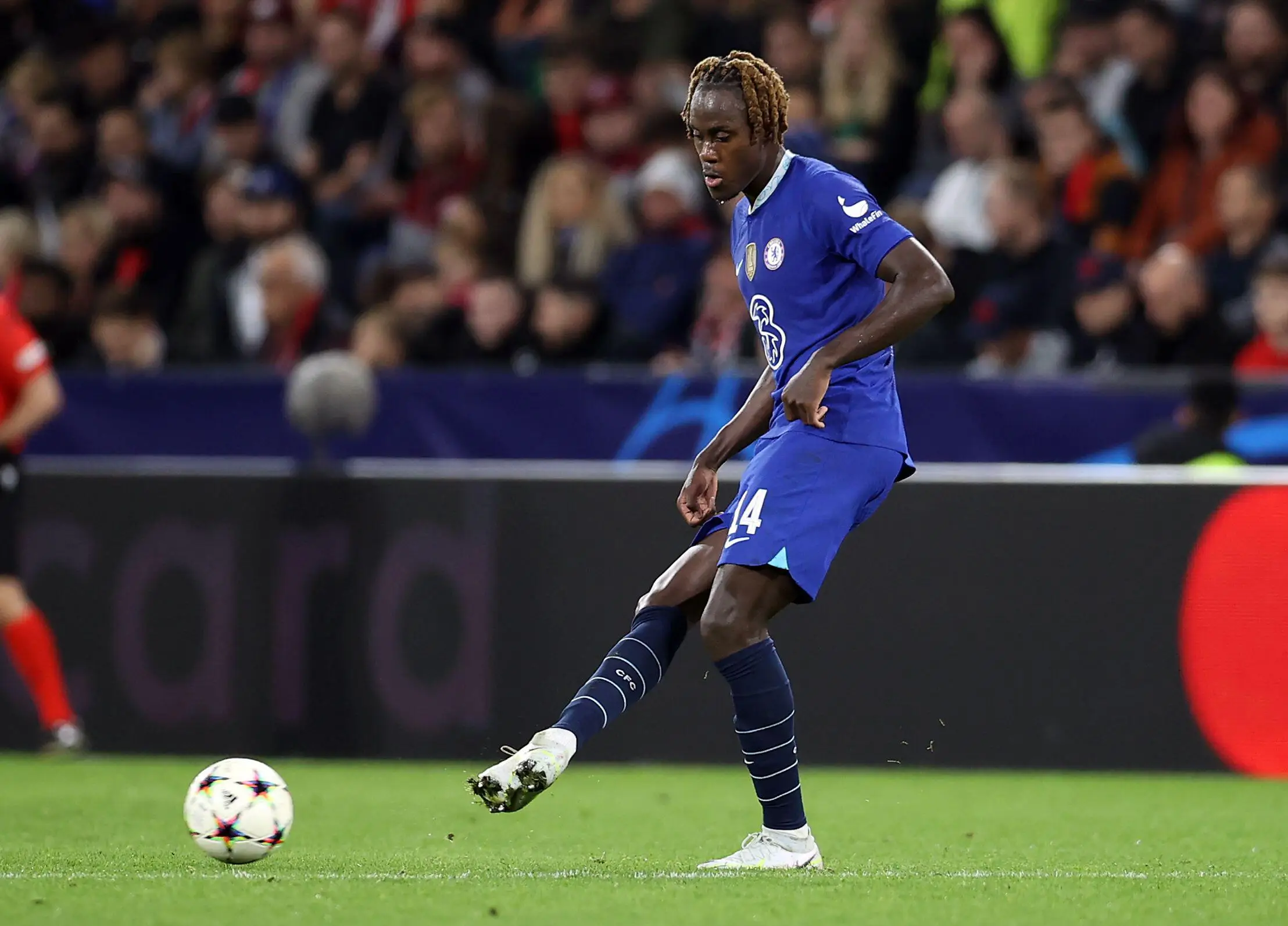 Chelsea's Trevoh Chalobah during the UEFA Champions League group E match at the Red Bull Arena in Salzburg. (Alamy)