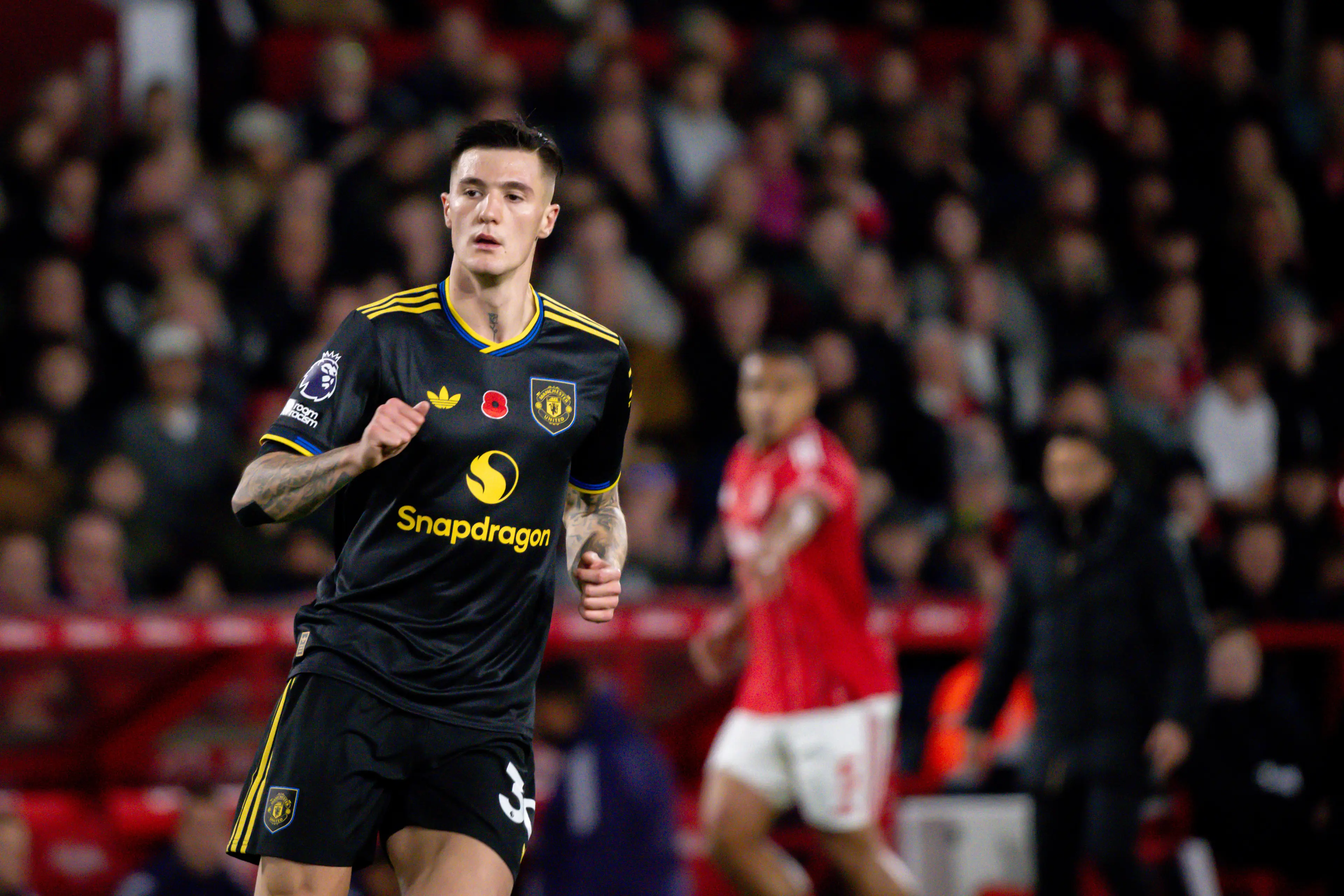 Benjamin Sesko in action against Nottingham Forest. Image: Getty 