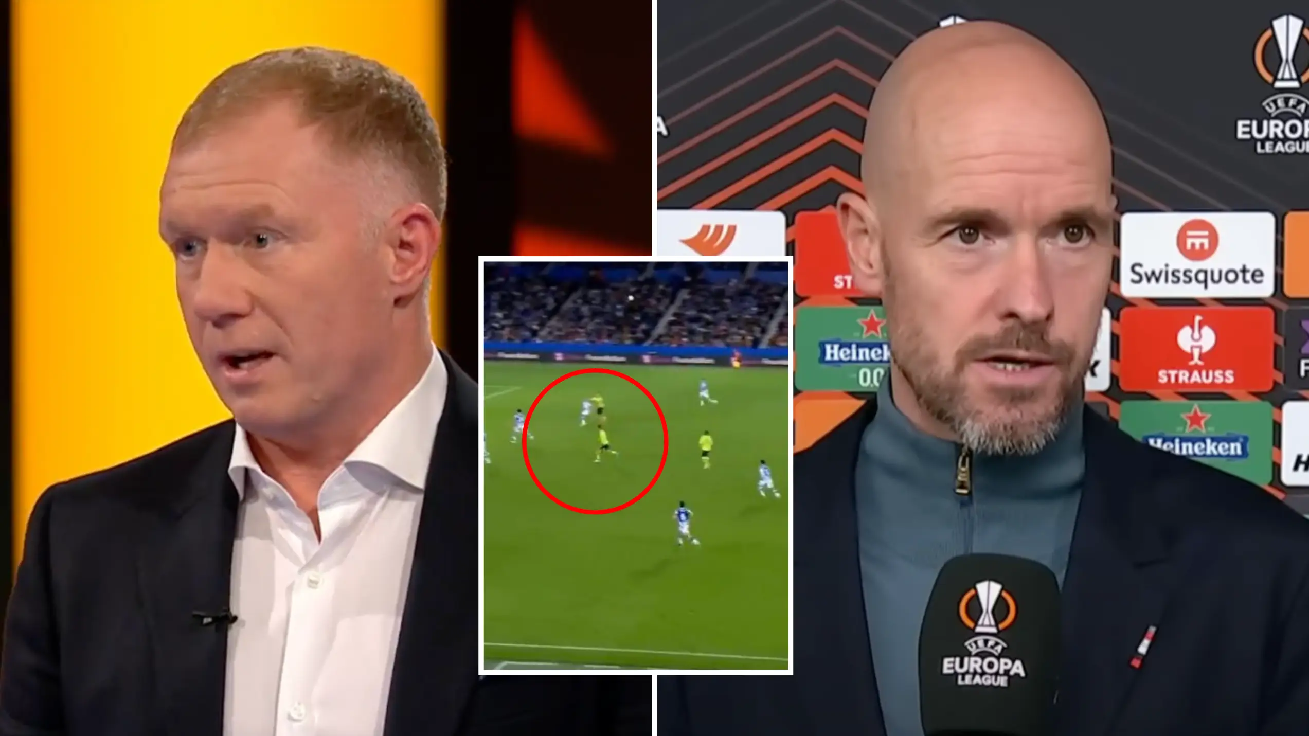"I think it just became a mess" - Paul Scholes was furious with Erik ten Hag's tactics vs Real Sociedad
