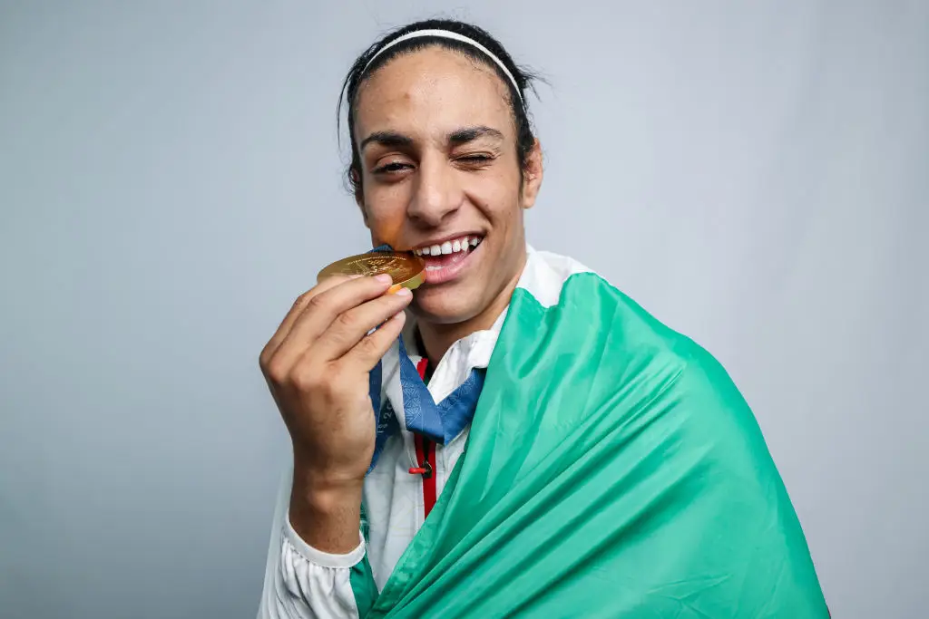 Imane Khelif claimed gold in the women's 66kg at the Paris Olympic Games. (Image: Getty)