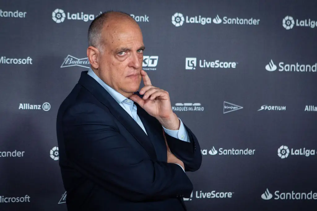 La Liga President Javier Tebas was furious with Real Madrid. (Image: Getty)
