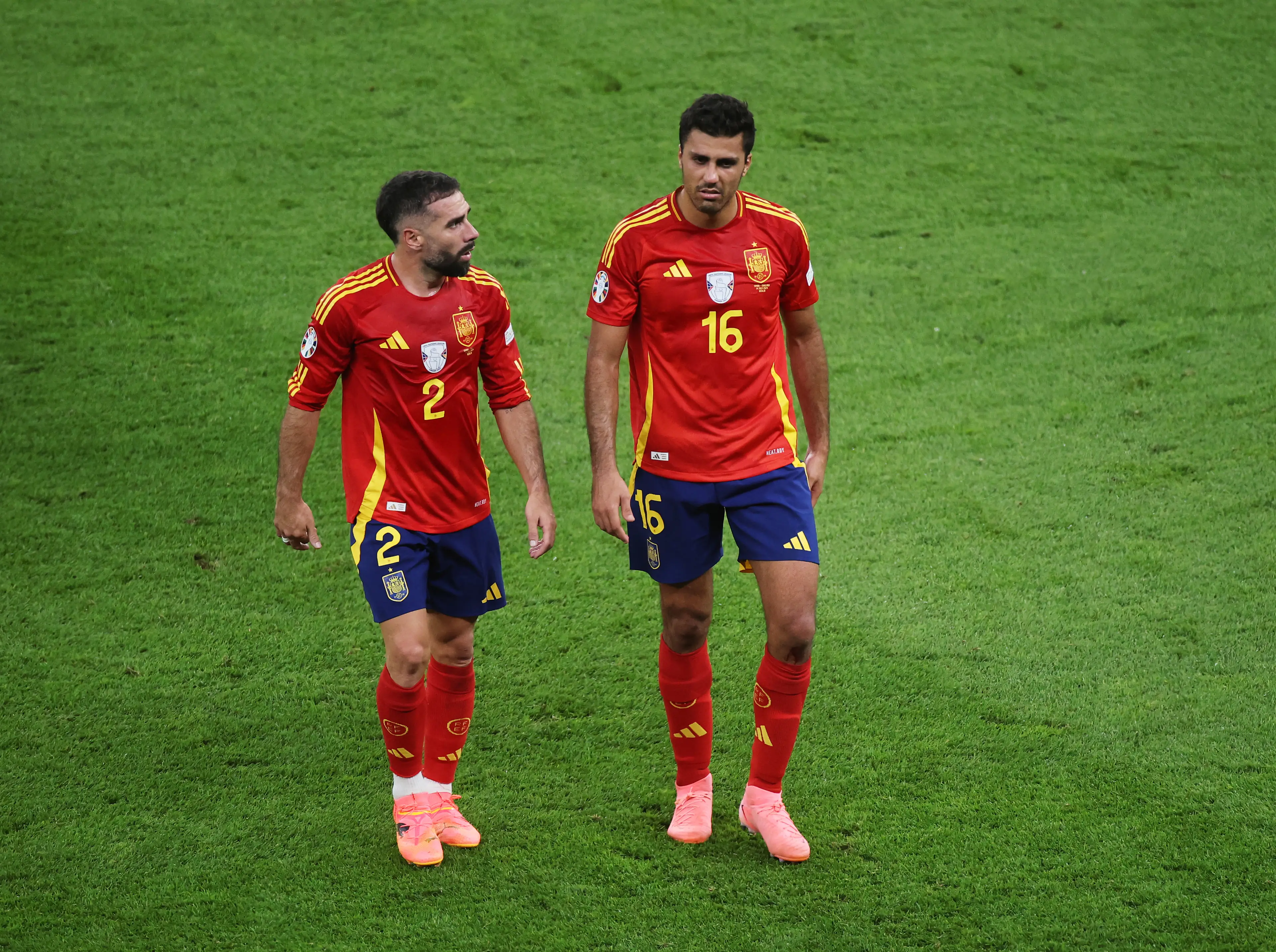 Rodri was forced off in the second half against England (Getty)