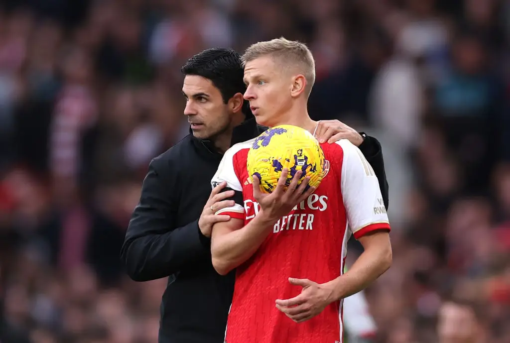 Oleksandr Zinchenko has discussed Mikel Arteta's tactics (Credit:Getty)