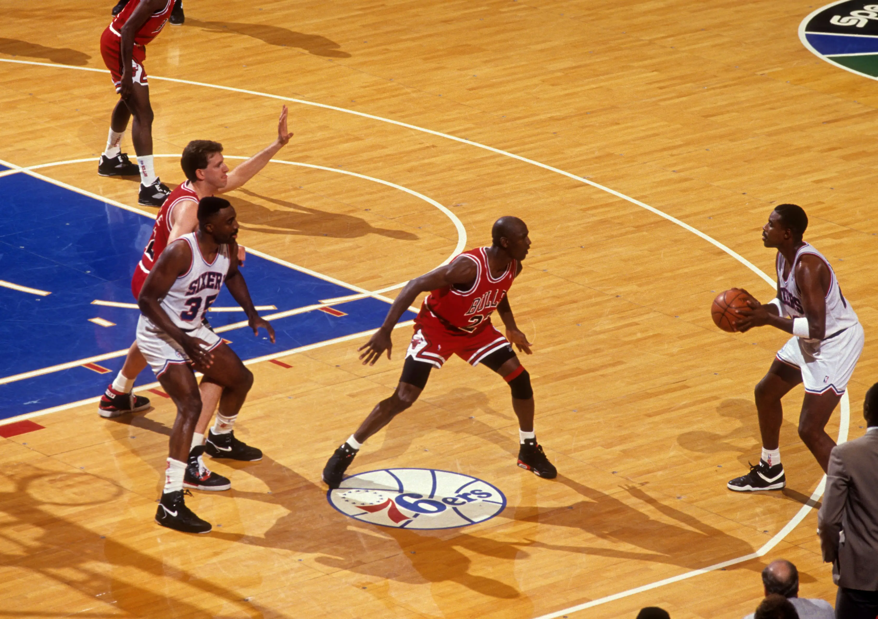 Michael Jordan and Will Perdue were teammates at Chicago Bulls. Image: Getty 
