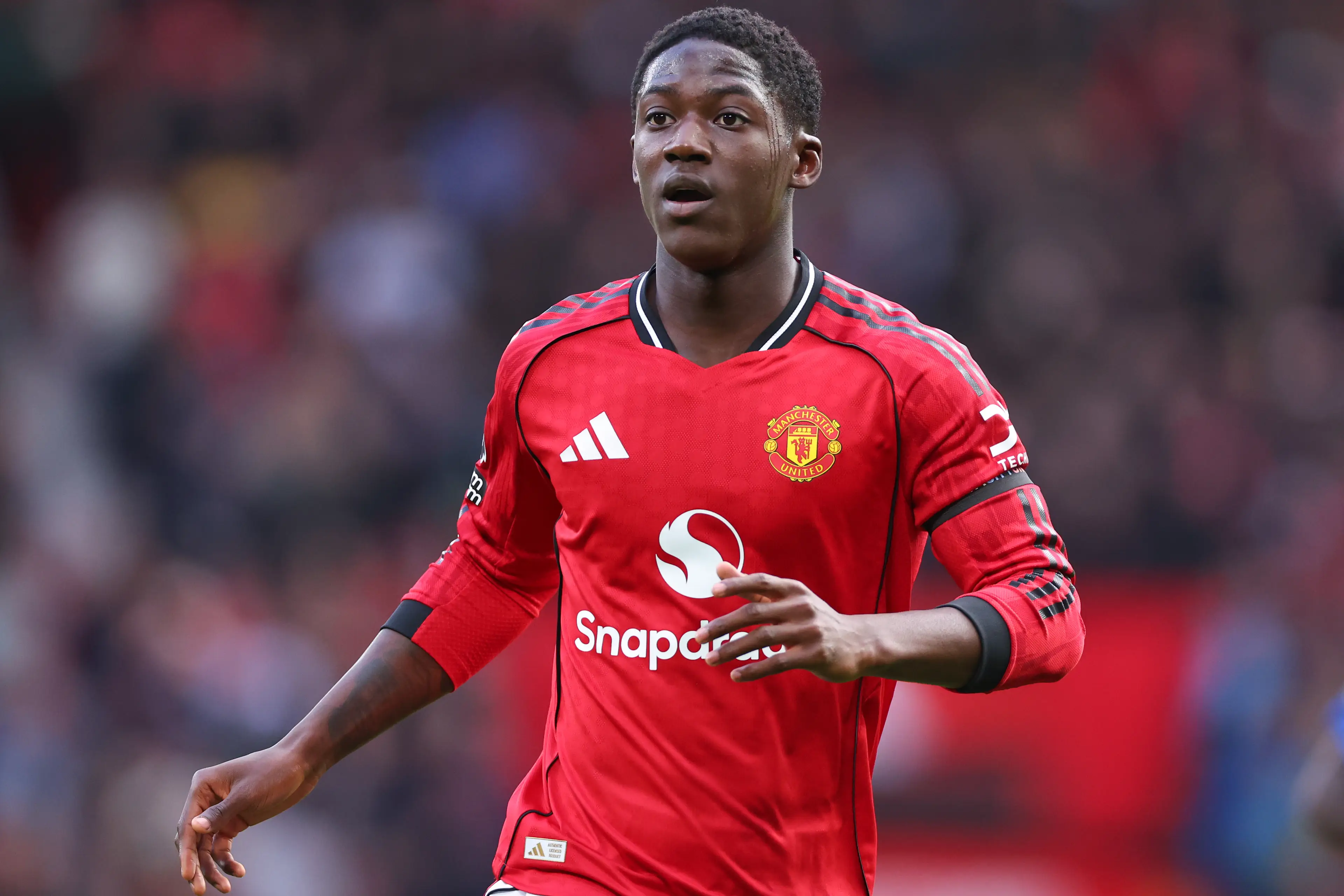 Mainoo has not started a single game in the Premier League this season. Image: Getty