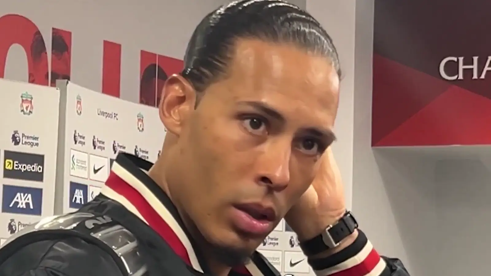Virgil van Dijk's spiky response after reporter calls out his major error vs Everton following Liverpool win