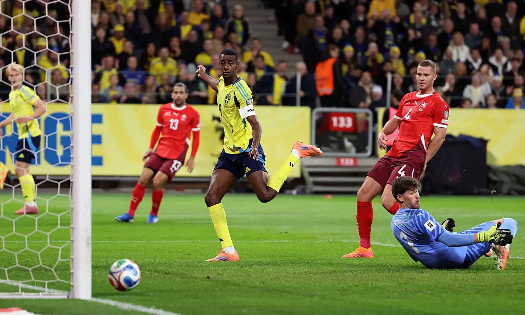 Alexander Isak was poor in Sweden's defeat to Switzerland (Credit:Getty)