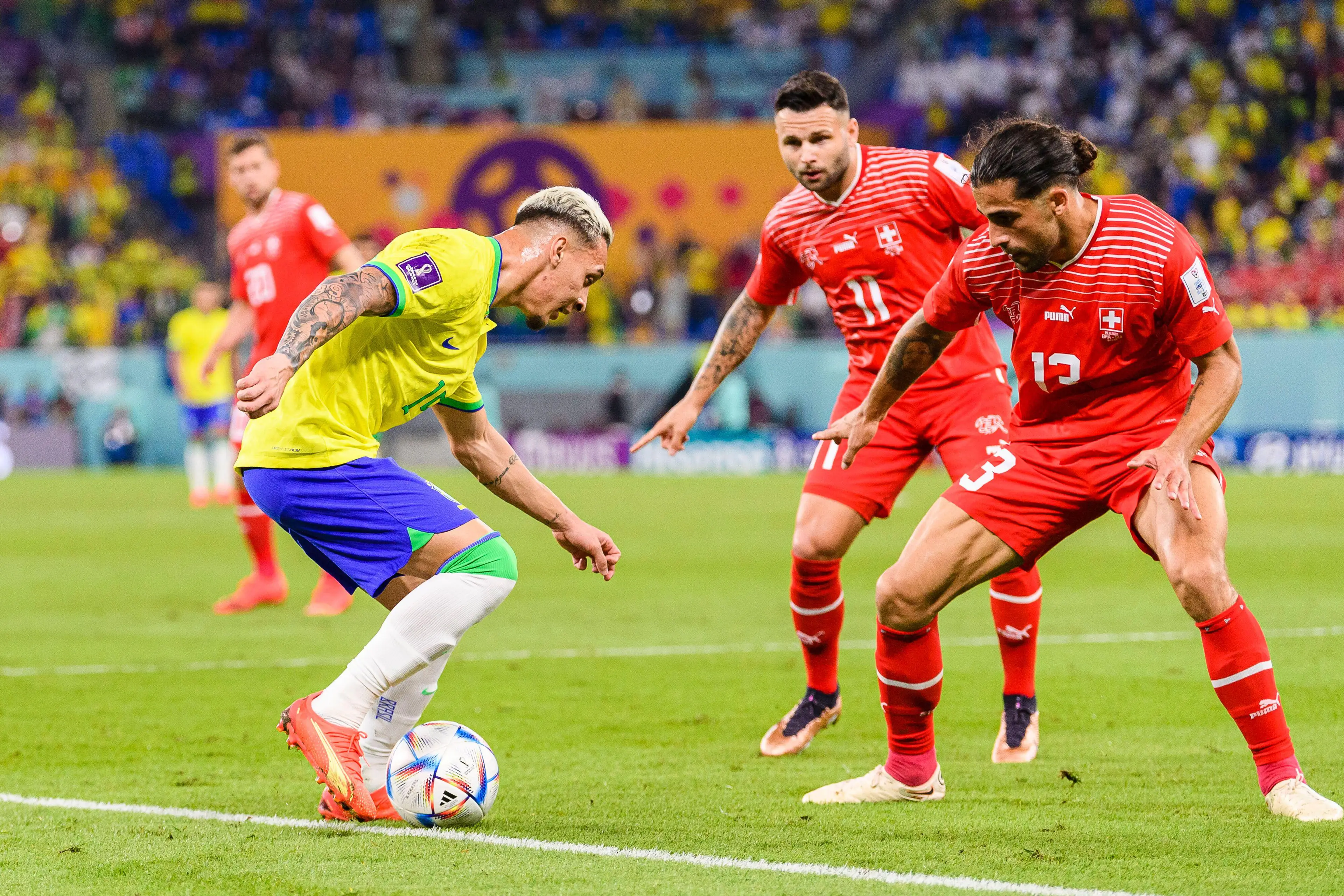 Antony in action for Brazil. (Image