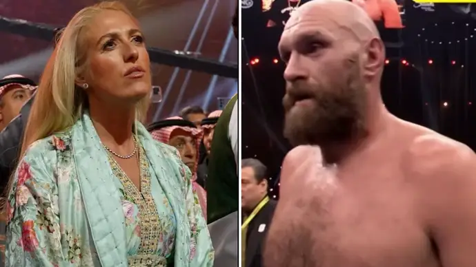 New ringside footage shows what Paris Fury did after husband Tyson lost to Oleksandr Usyk