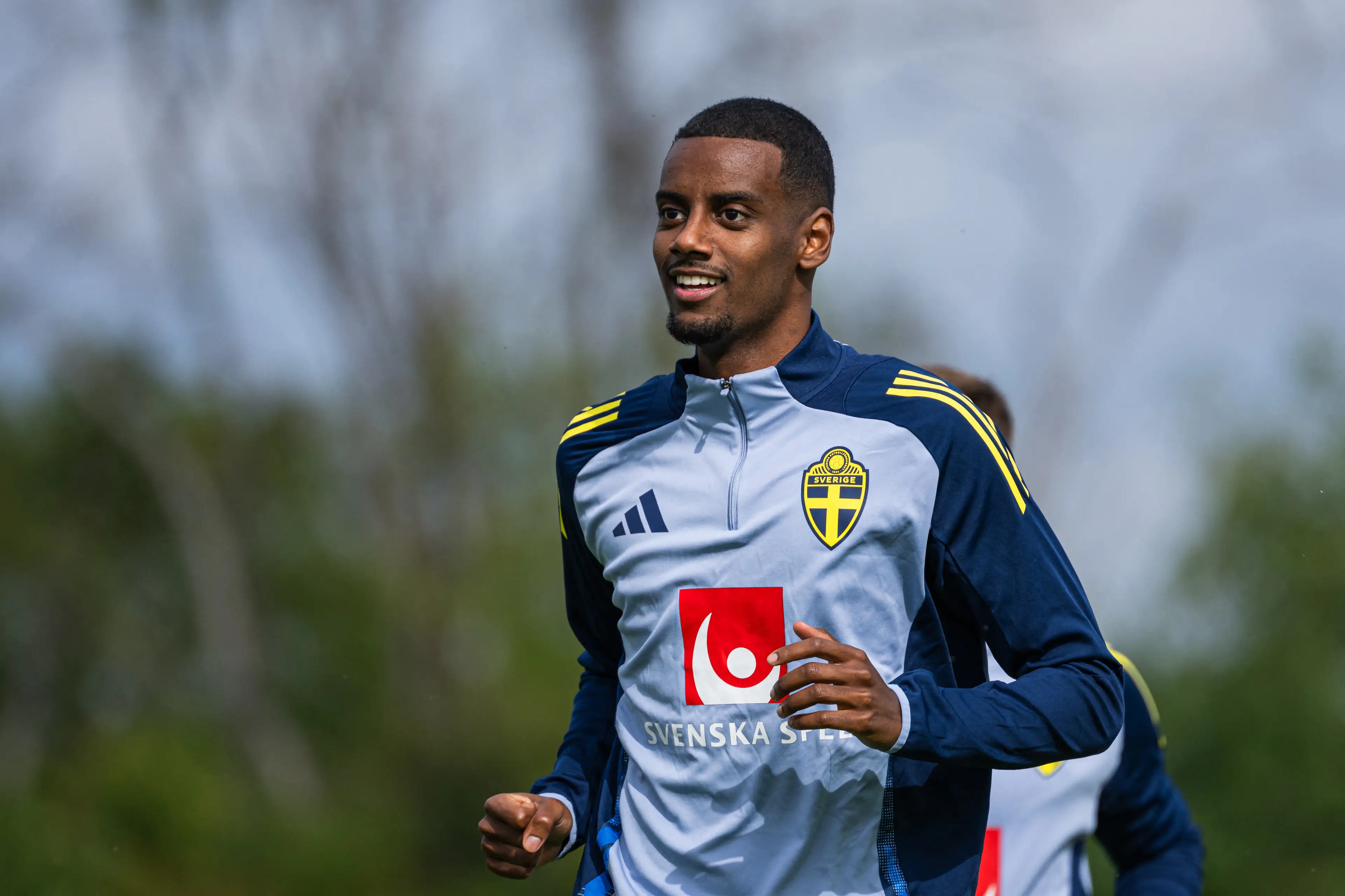 Alexander Isak during a Sweden training session. Image: Getty 