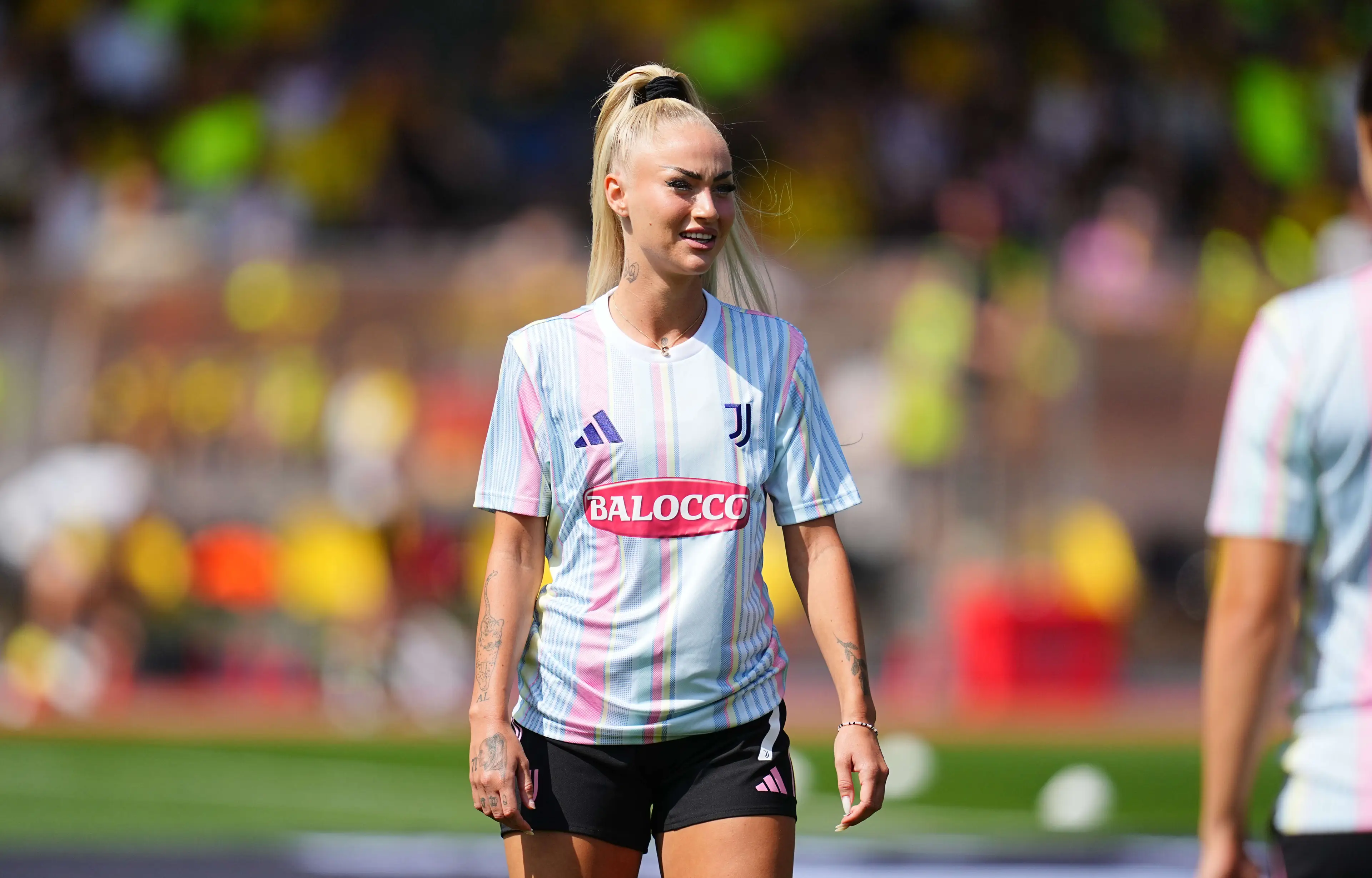 Alisha Lehmann played her final game for Juventus on Saturday. Image: Getty