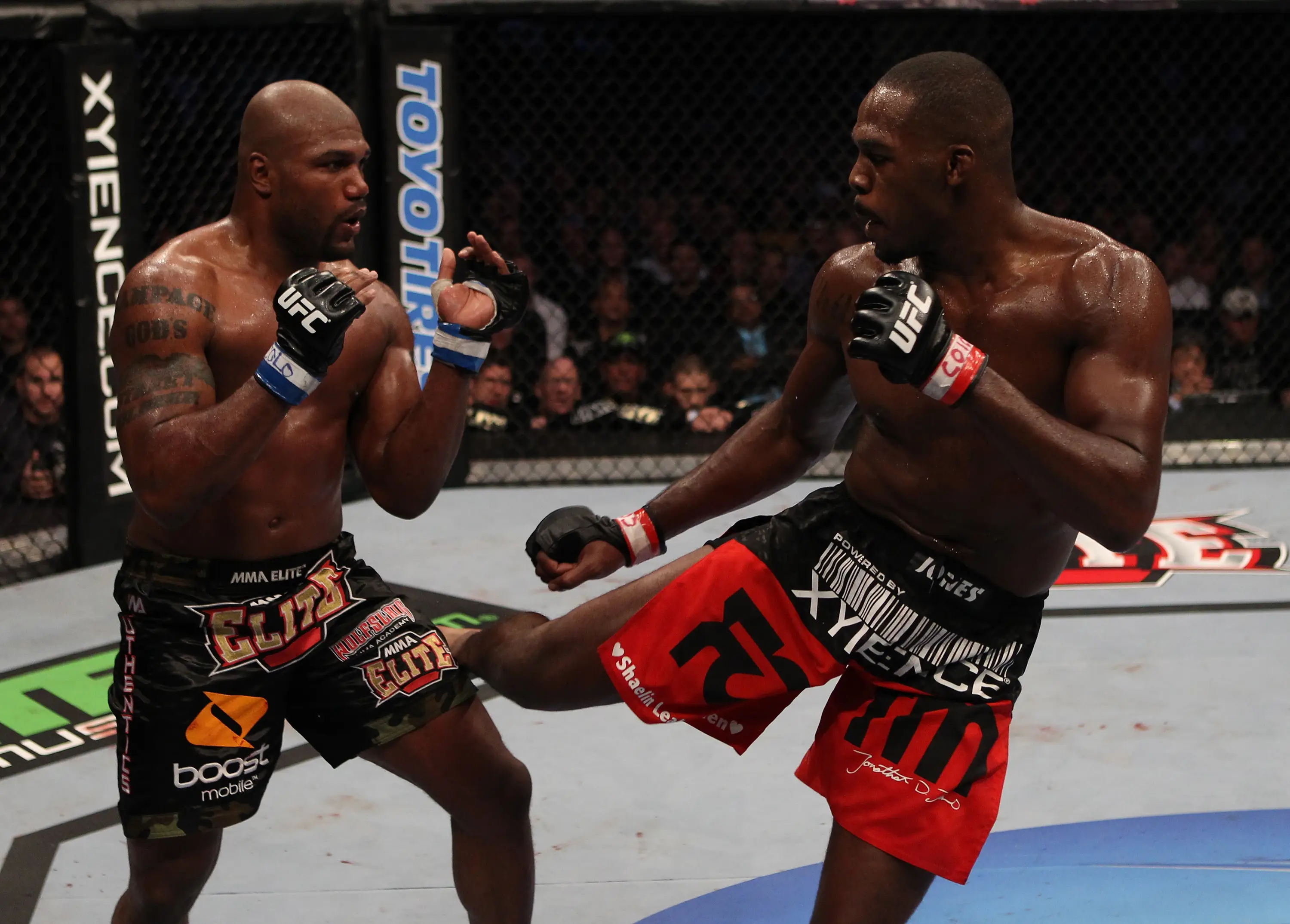 Quinton 'Rampage' Jackson during his bout against Jon Jones at UFC 135. Image: Getty 