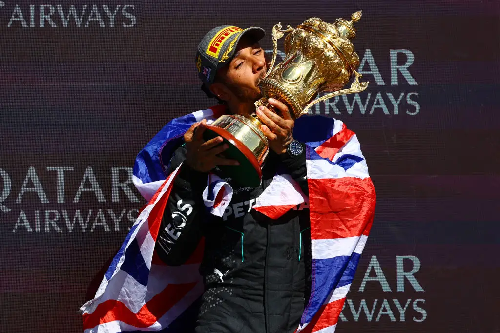 Lewis Hamilton had finished on the podium at Silverstone for 11 years in a row prior to the 2025 race. (Image: Getty)