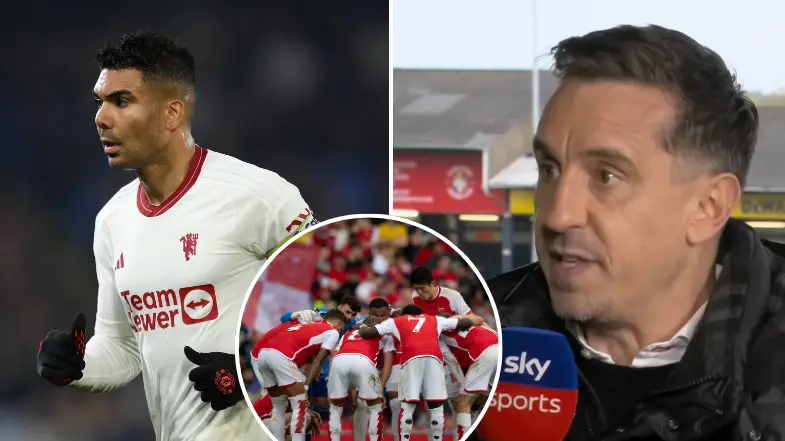 Gary Neville names the Arsenal star who 'can't run' as he defends Man Utd's Casemiro