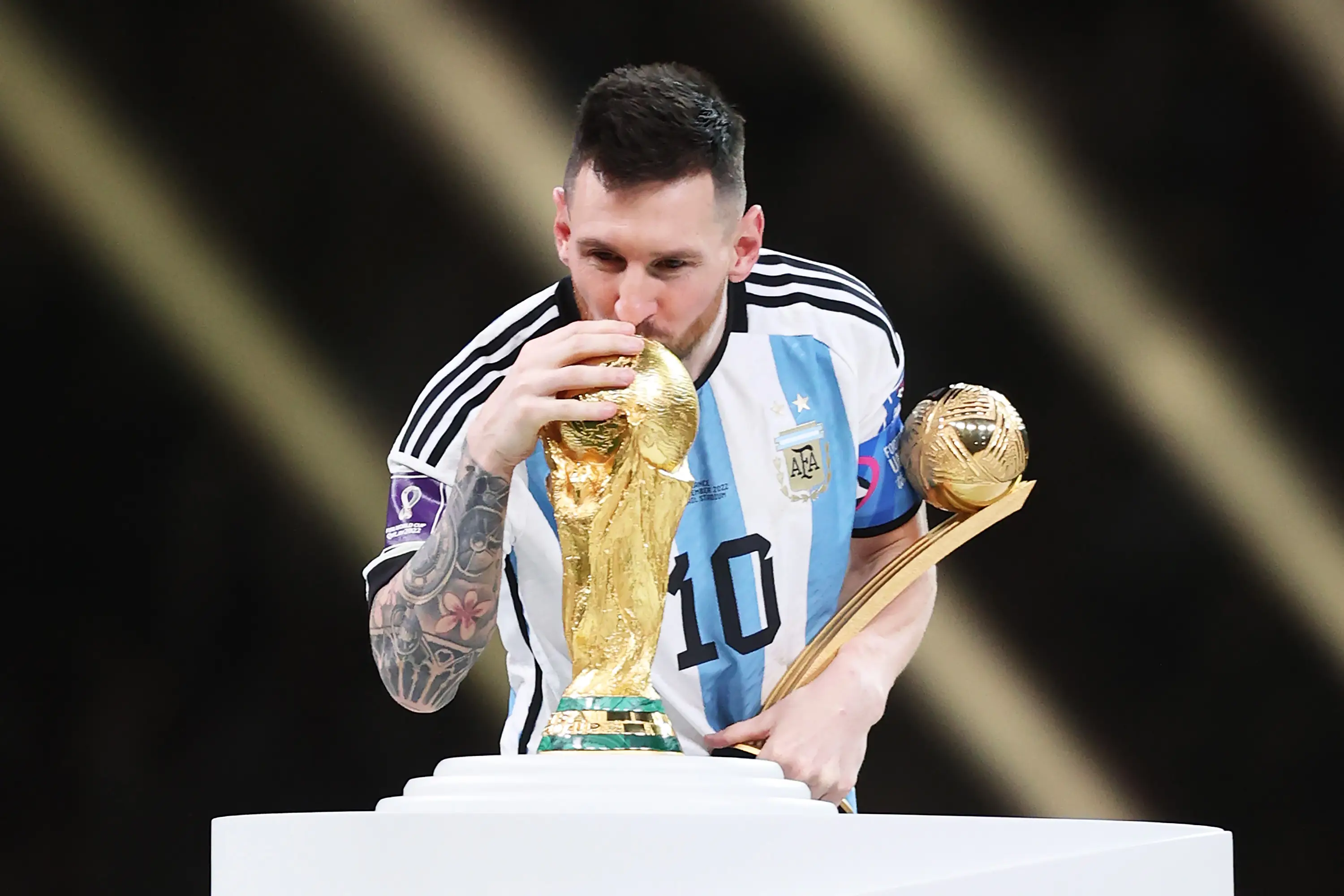 Lionel Messi won the World Cup back in 2022. Image: Getty