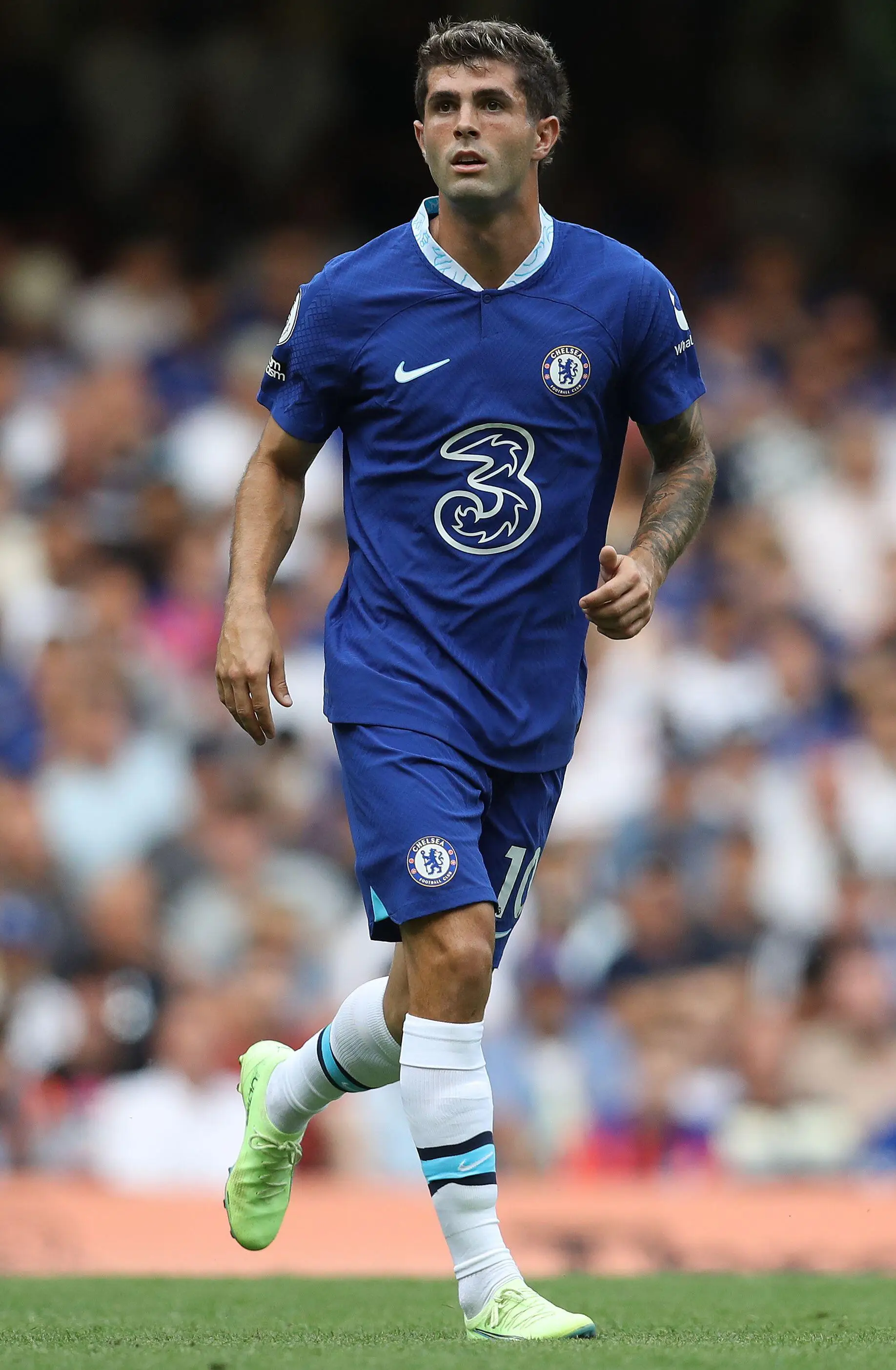 Christian Pulisic Of Chelsea during the Premier League match at Stamford Bridge, London. (Alamy)