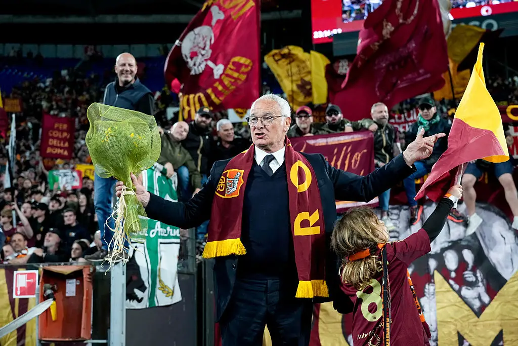 Claudio Ranieri came out of retirement to return to Roma this season. (Image: Getty)