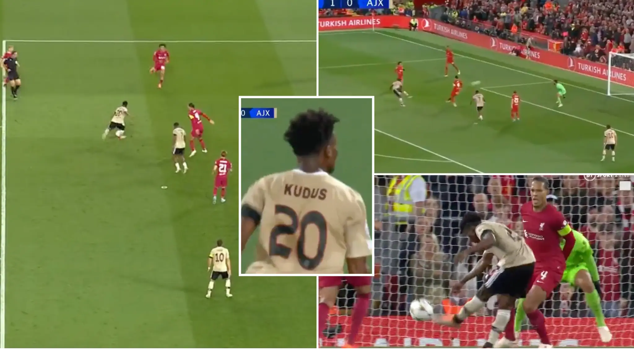 Mohammed Kudus scores ultimate top bin finish for Ajax, Liverpool’s defenders had a mare again