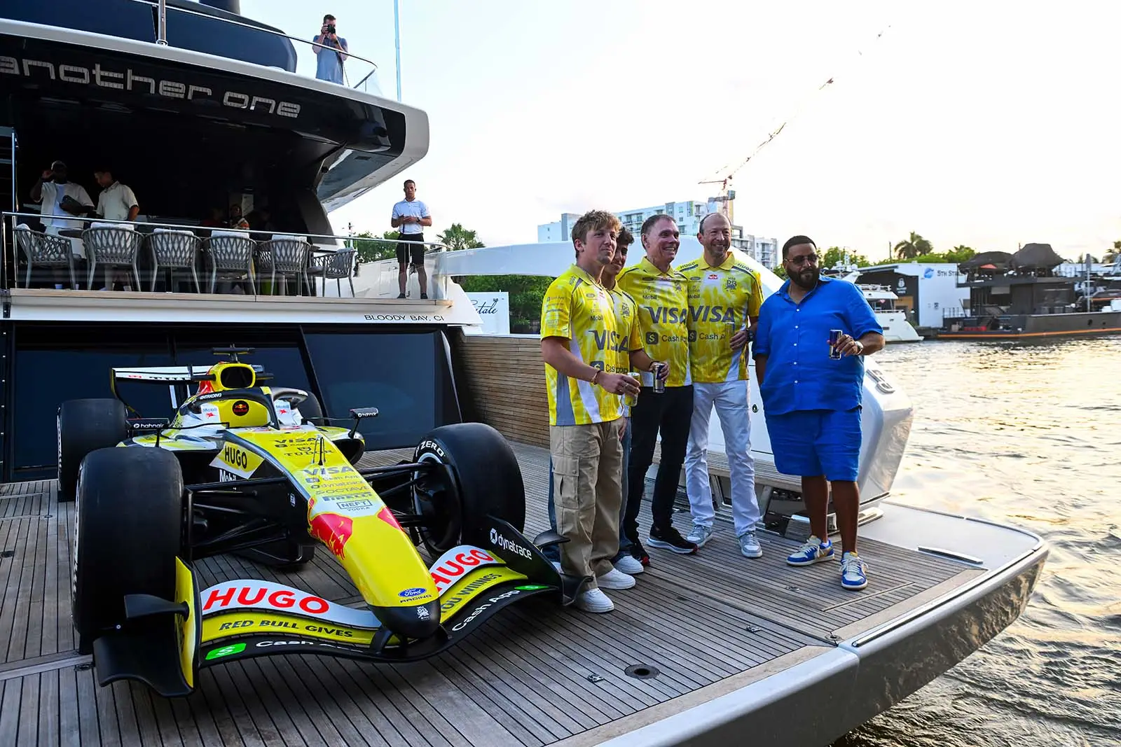 DJ Khaled helps unveil Racing Bulls livery for Miami GP (Getty Images)