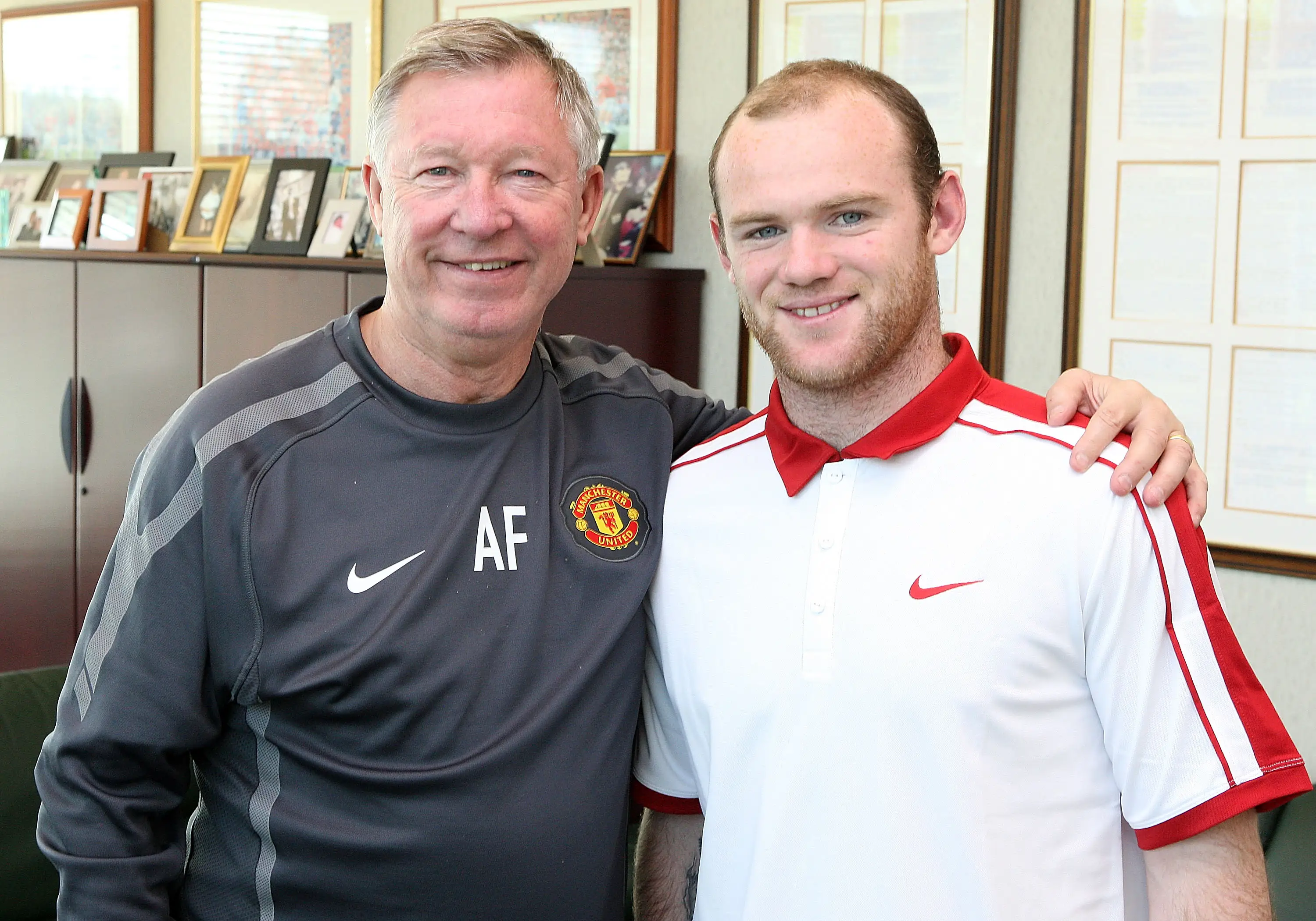 Rooney signed a new contract mere days later after his transfer request. Image: Getty