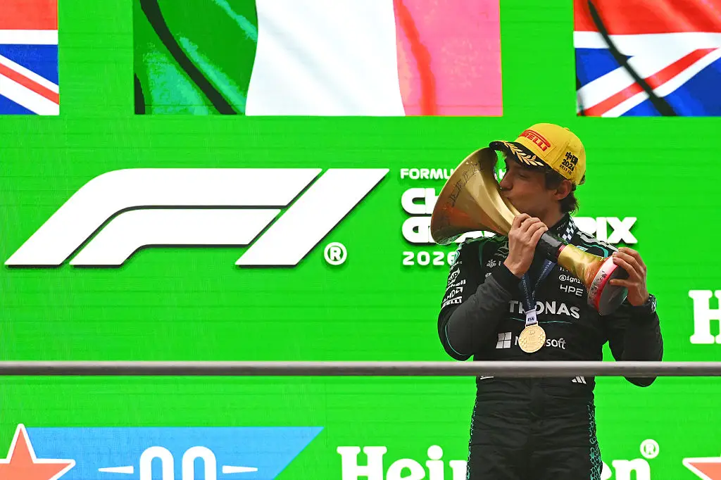 Kimi Antonelli won the Chinese Grand Prix in Shanghai. (Image: Rudy Carezzevoli/Getty Images)