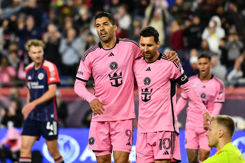 Luis Suarez joined Lionel Messi at Inter Miami for the 2024 season (Image: Getty) 